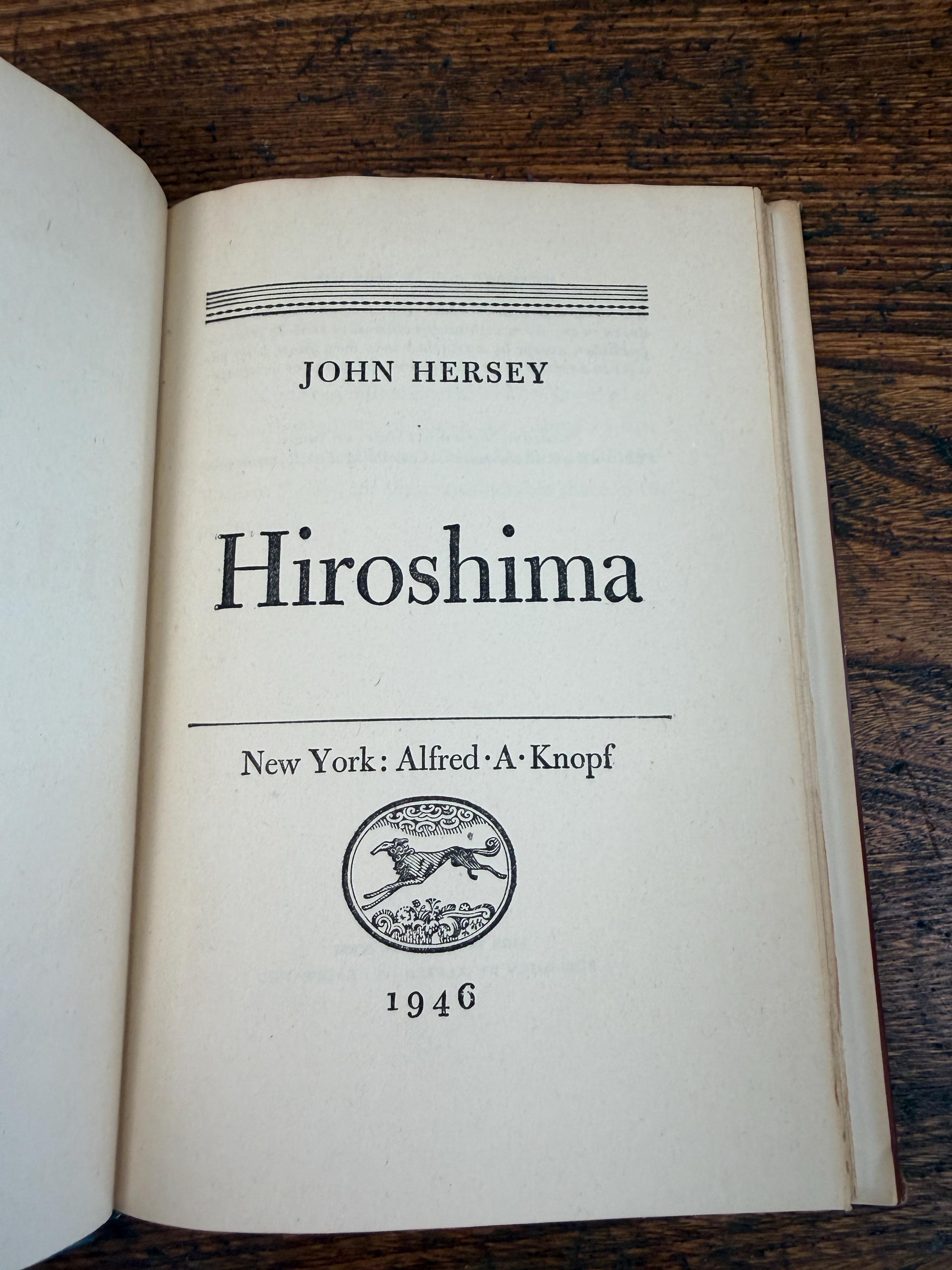 Hiroshima by John Hersey | Hardcover 1946
