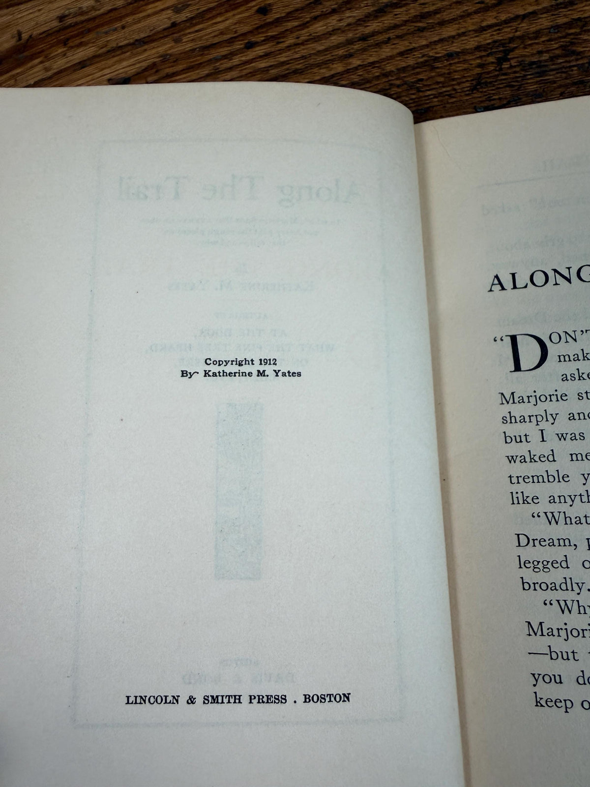 Along the Trail by Katherine M. Yates | Hardcover 1912