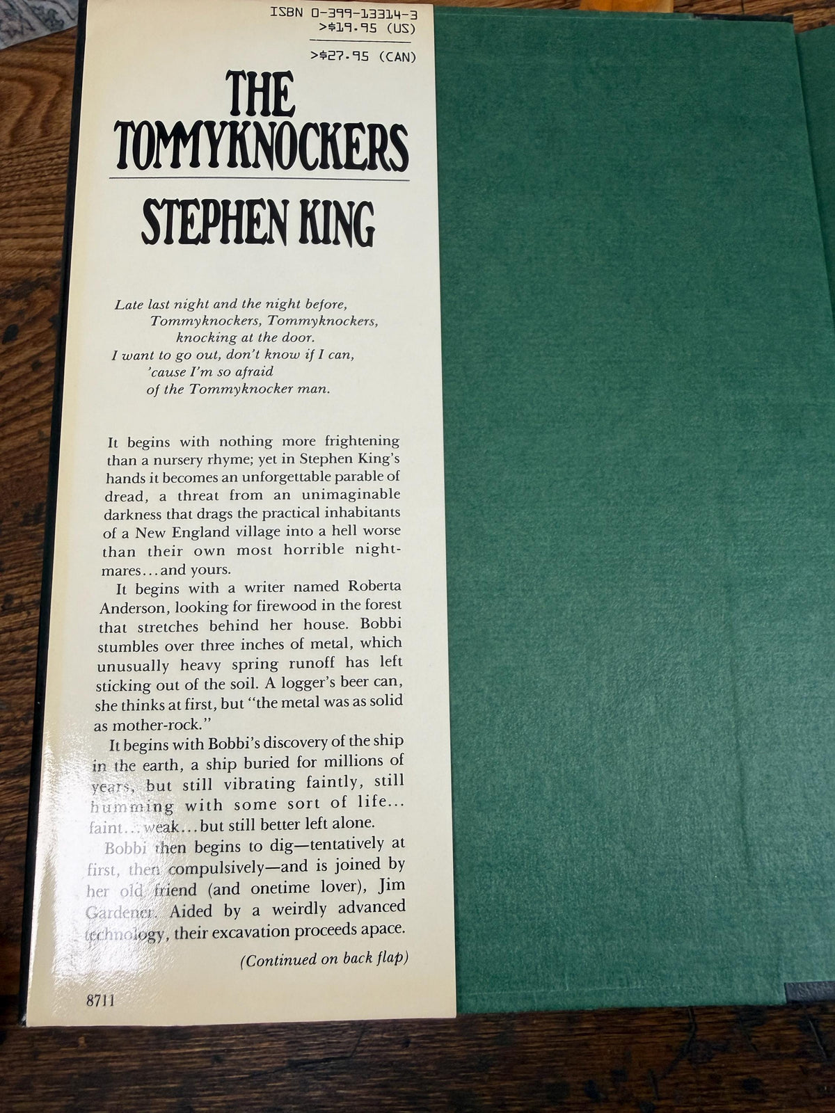 The Tommyknockers by Stephen King | Hardcover 1987