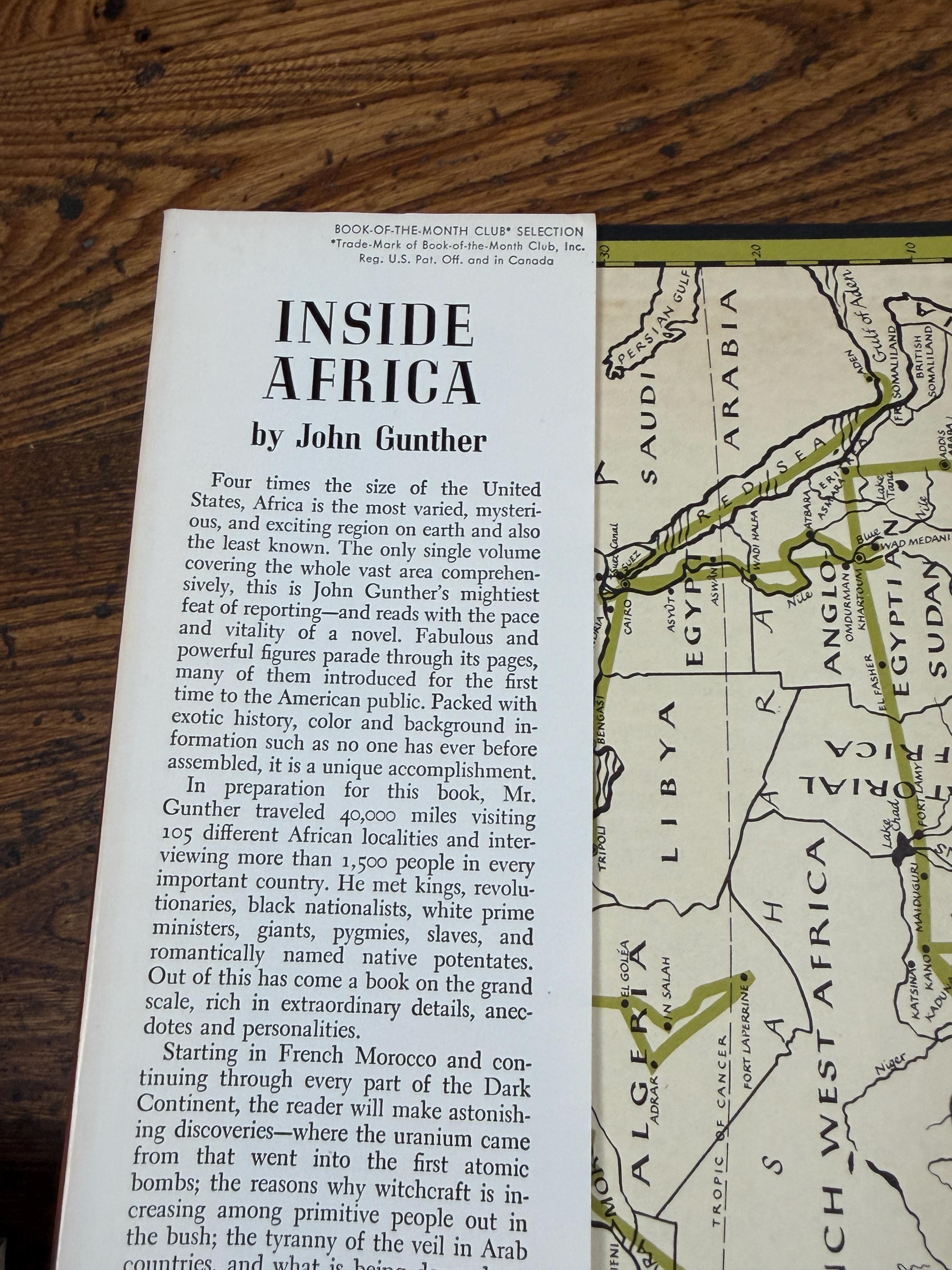 Inside Africa by John Gunther | Hardcover 1955