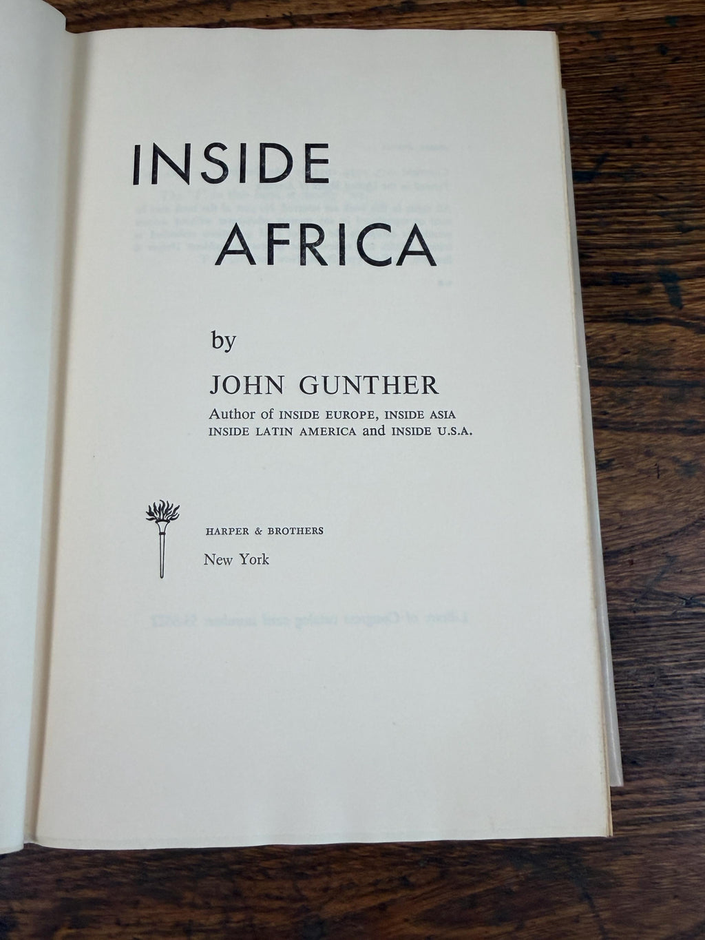 Inside Africa by John Gunther | Hardcover 1955