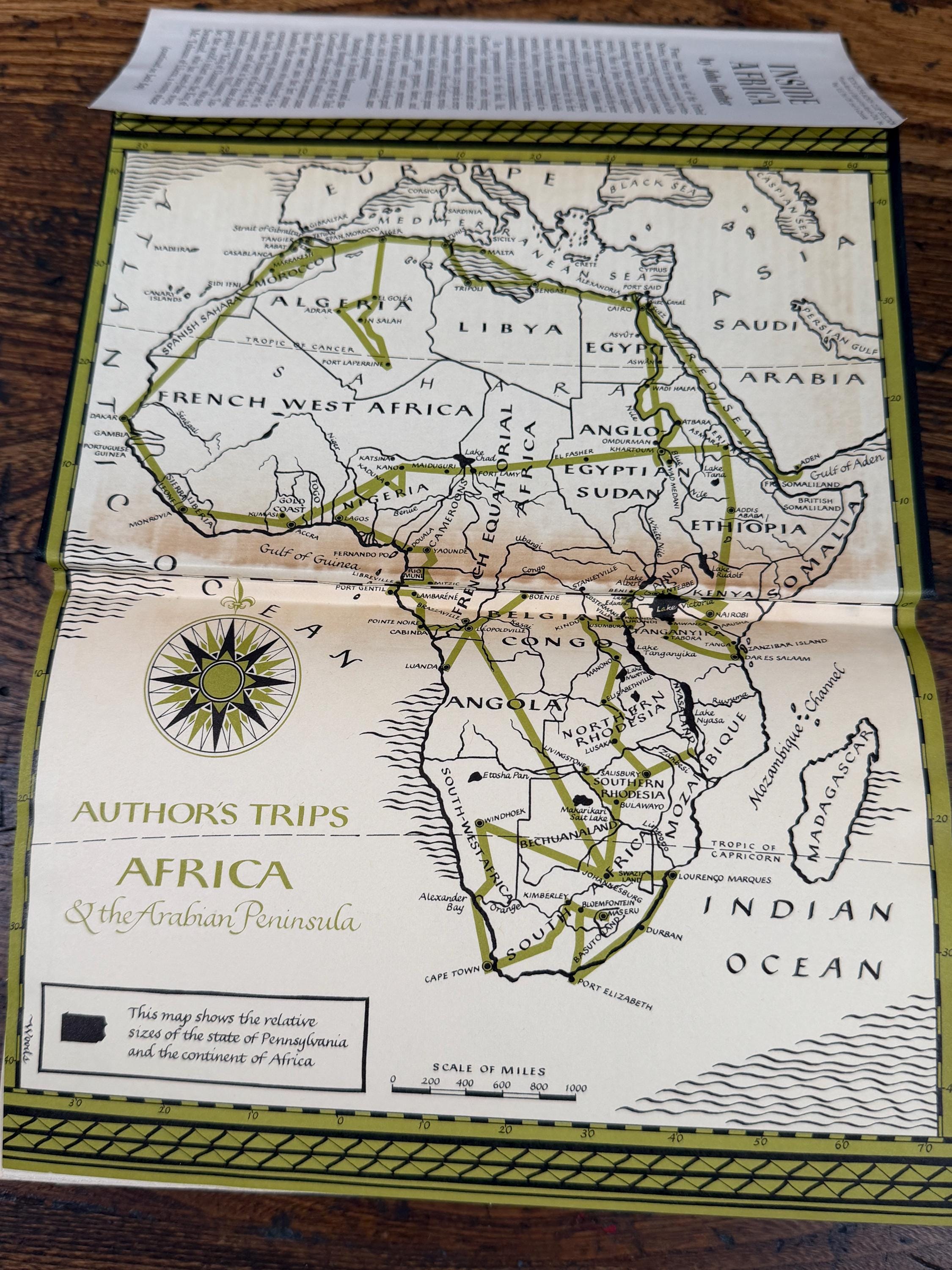 Inside Africa by John Gunther | Hardcover 1955