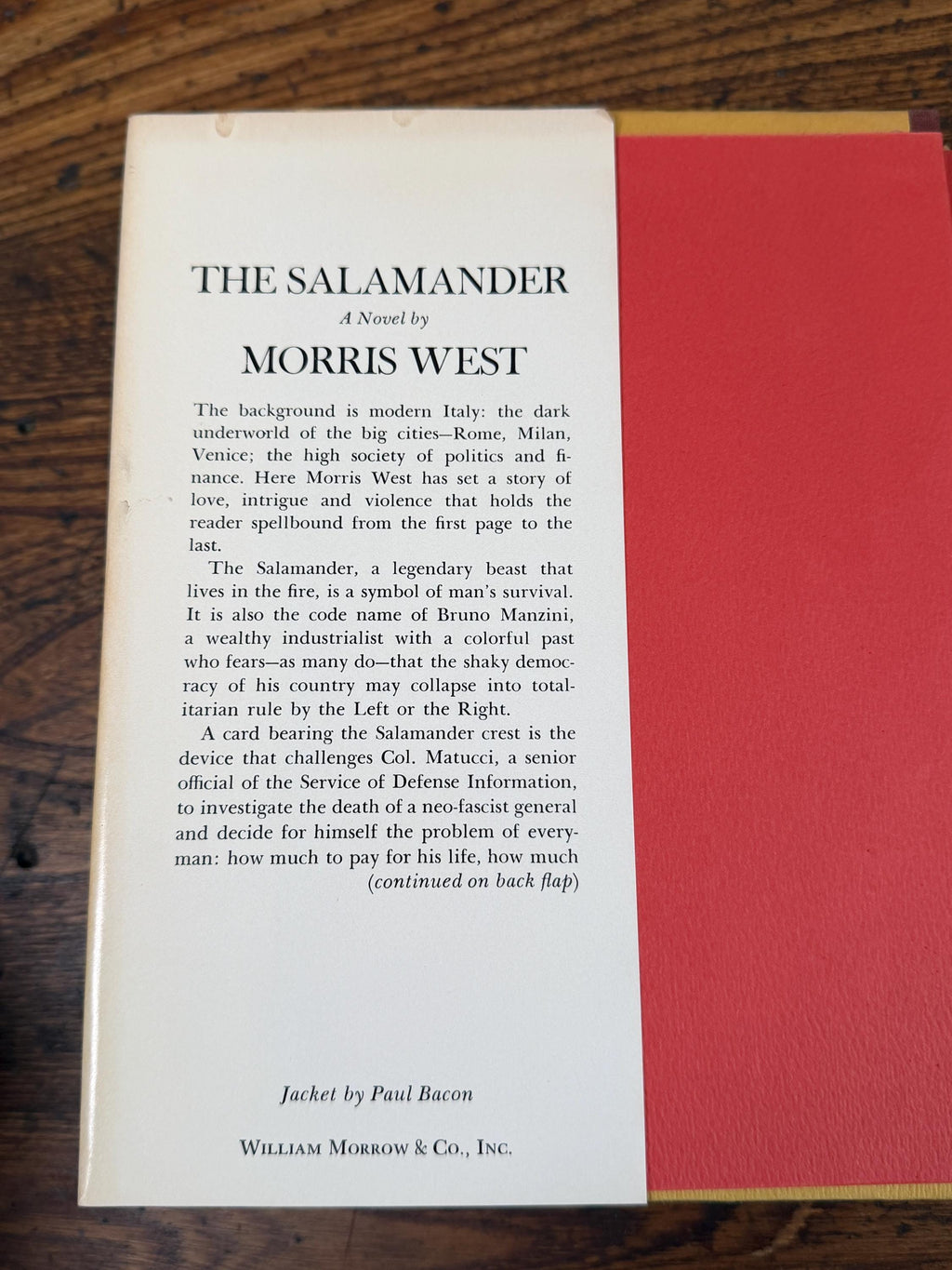 The Salamander by Morris West | Hardcover 1973