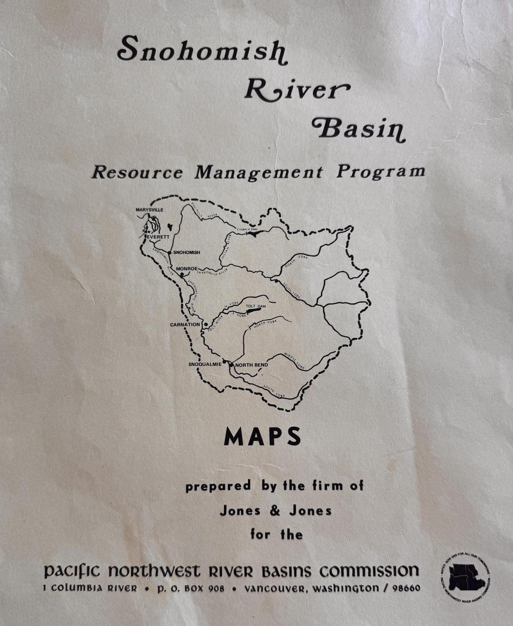 Vintage 1979 Snohomish River Basin Map Set
