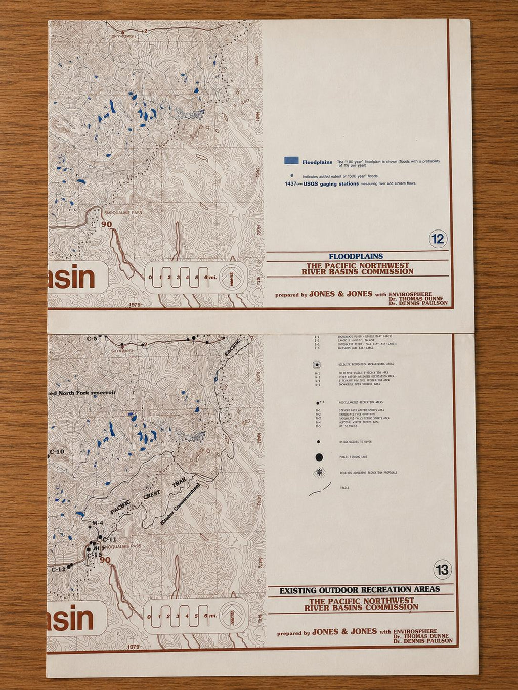 Vintage 1979 Snohomish River Basin Map Set