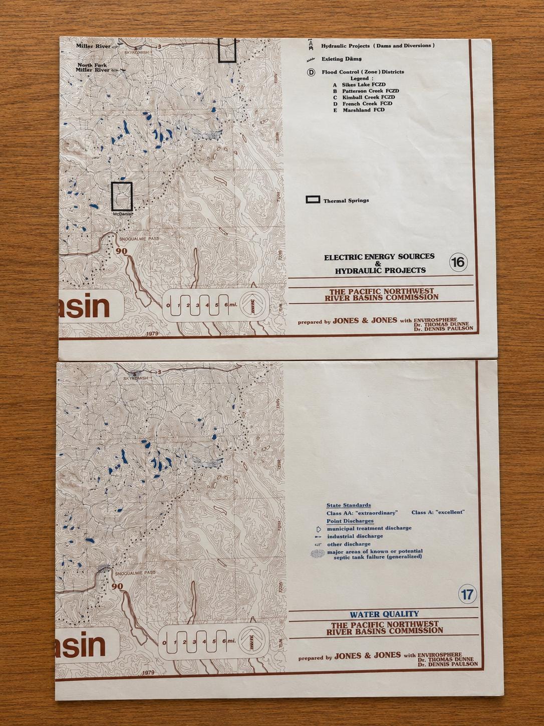 Vintage 1979 Snohomish River Basin Map Set