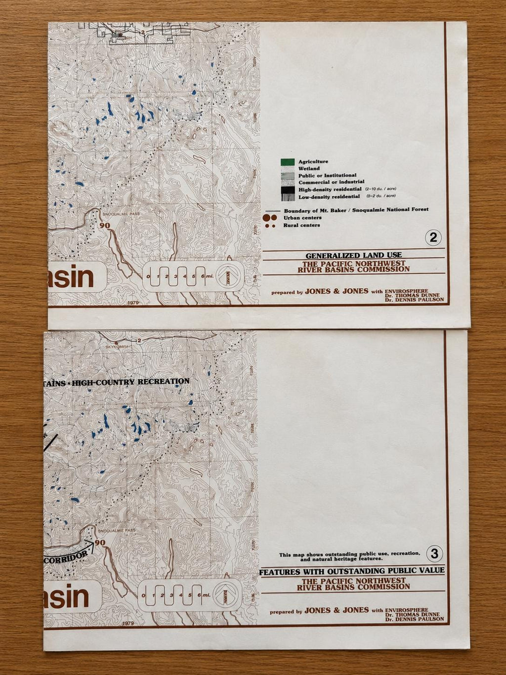 Vintage 1979 Snohomish River Basin Map Set