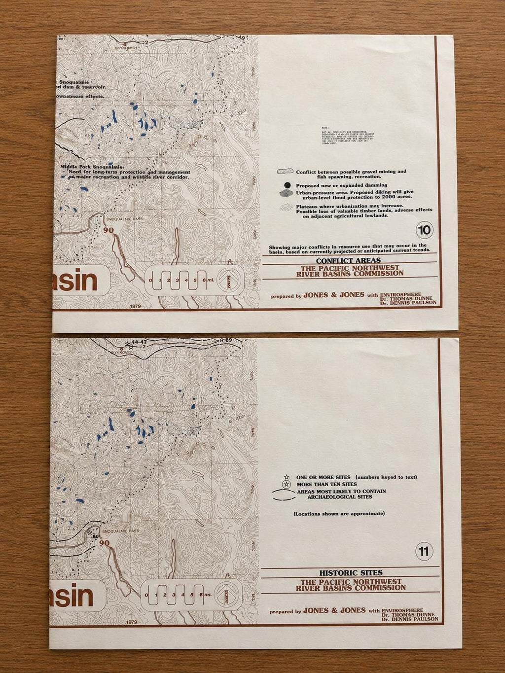 Vintage 1979 Snohomish River Basin Map Set