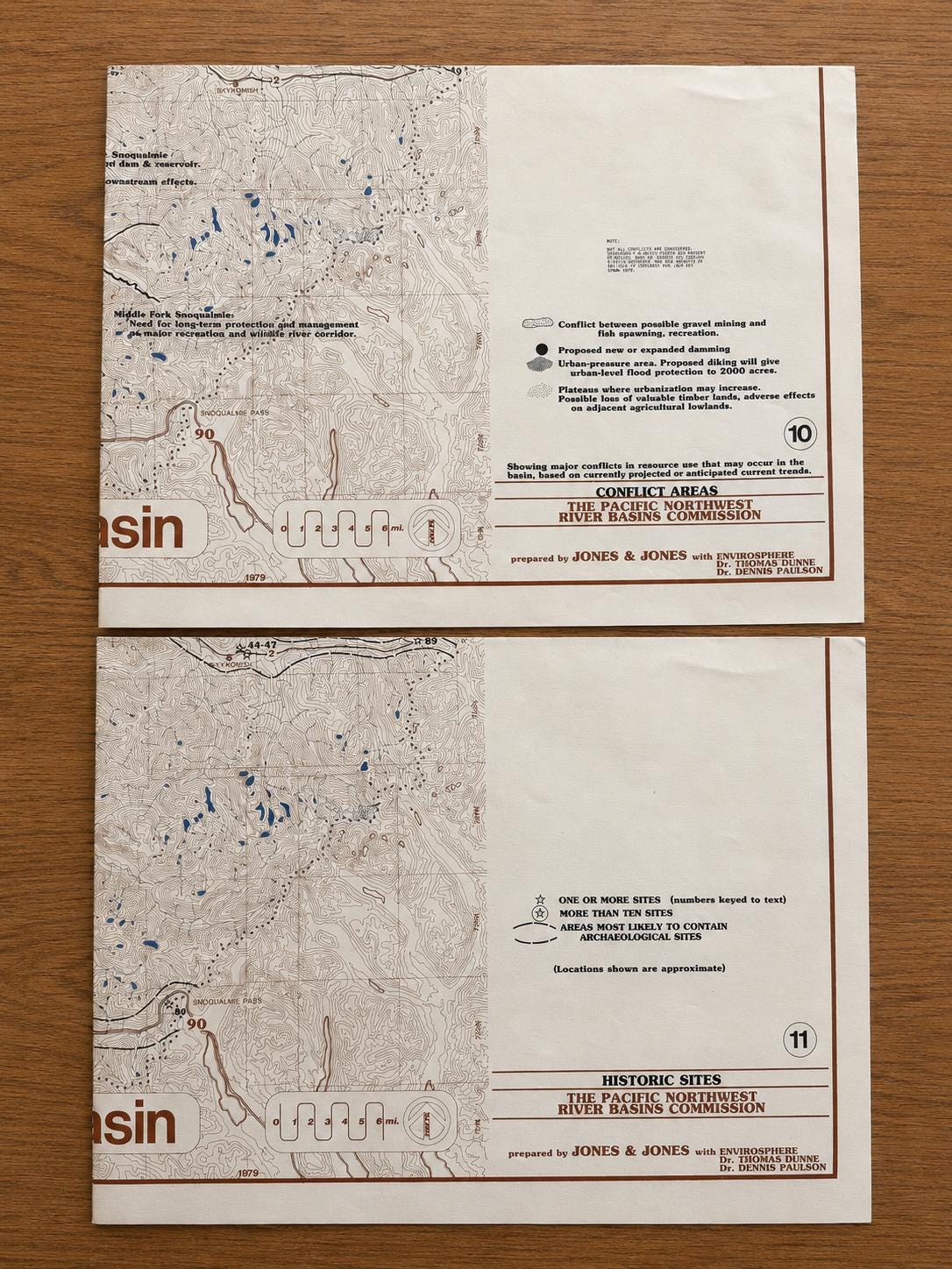 Vintage 1979 Snohomish River Basin Map Set