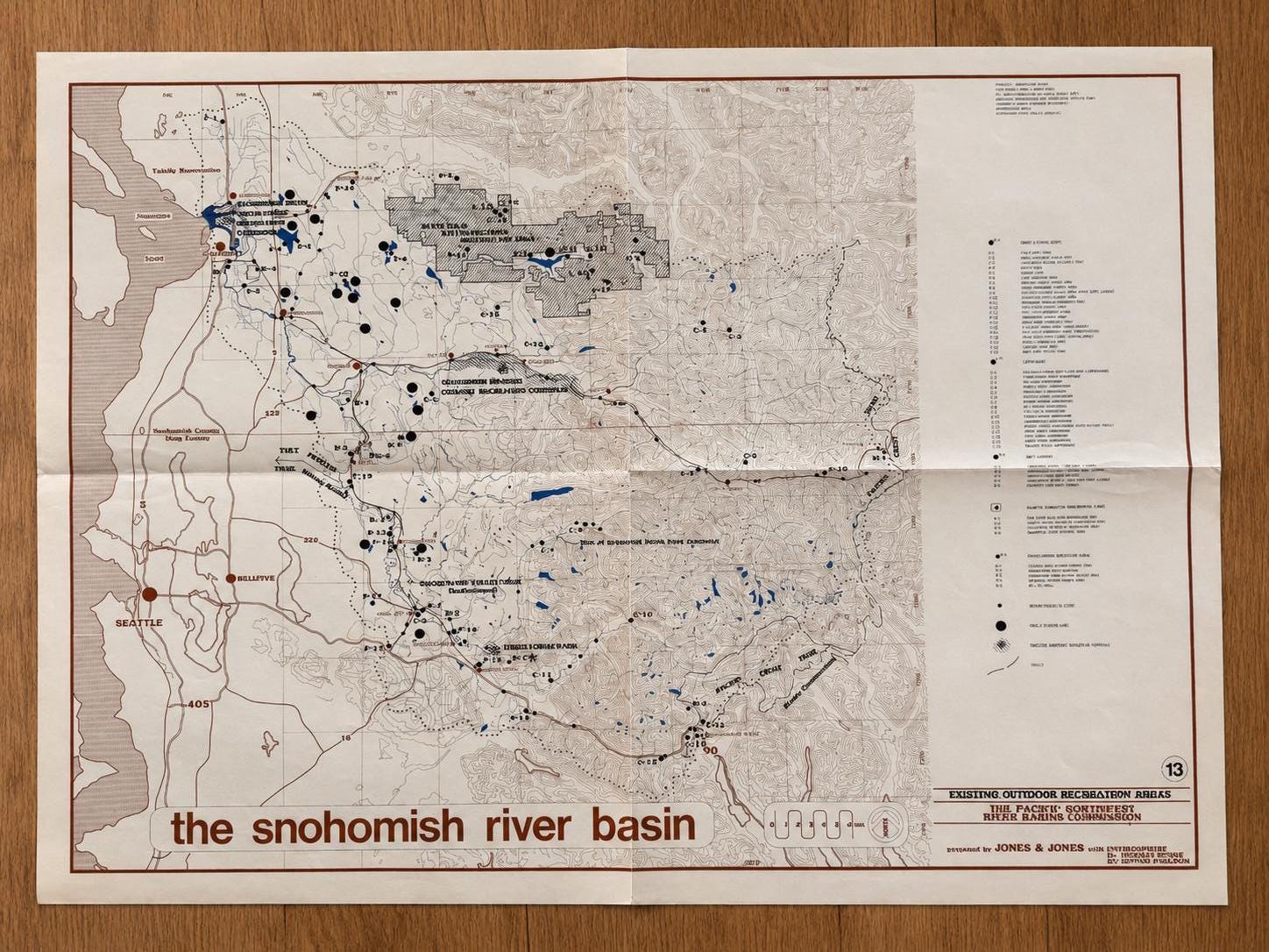 Vintage 1979 Snohomish River Basin Map Set