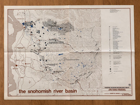Vintage 1979 Snohomish River Basin Map Set