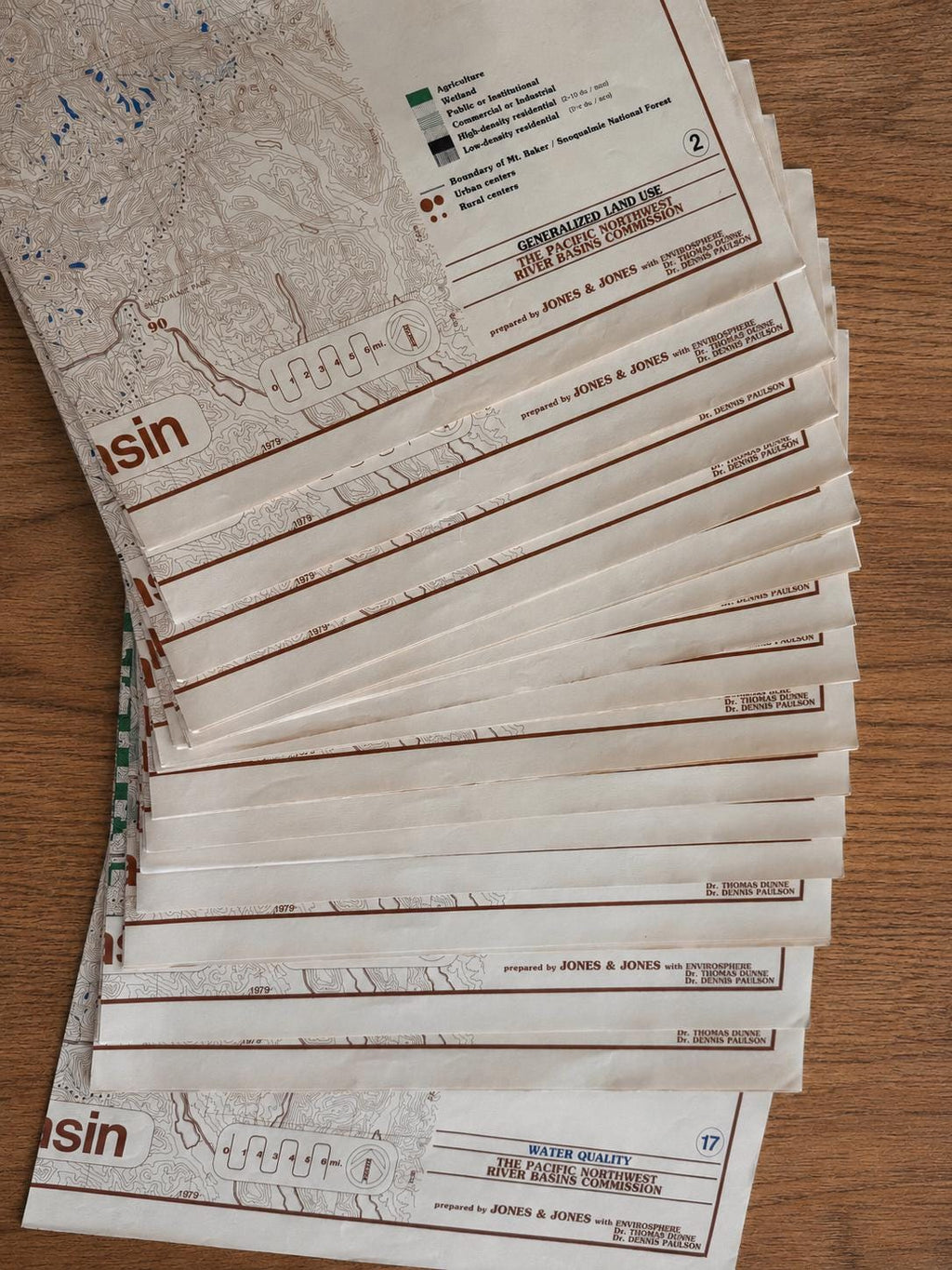 Vintage 1979 Snohomish River Basin Map Set