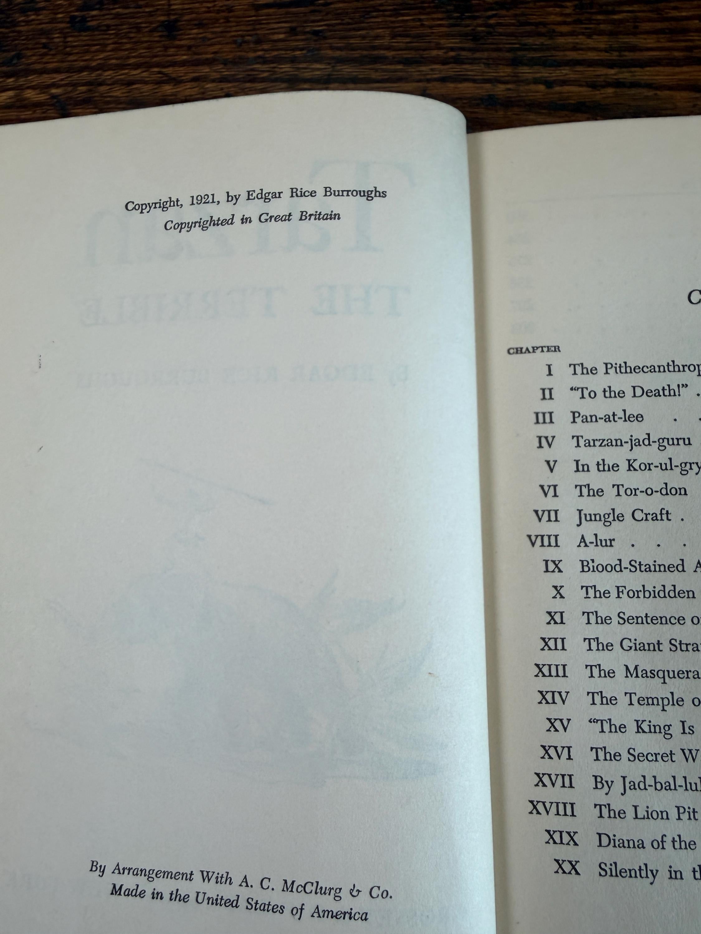 Tarzan Lord of the Jungle & Tarzan the Terrible by Edgar Rice Burroughs | Hardback Set