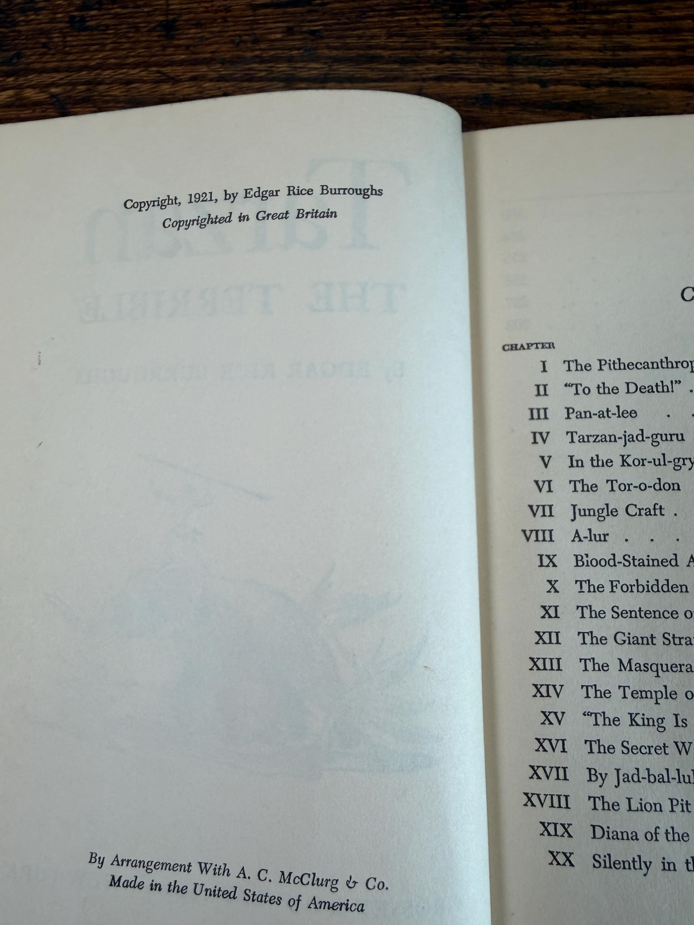 Tarzan Lord of the Jungle & Tarzan the Terrible by Edgar Rice Burroughs | Hardback Set