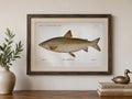 Whitefish Fish Book Plate Print | Fishes of Pennsylvania 1889–1891