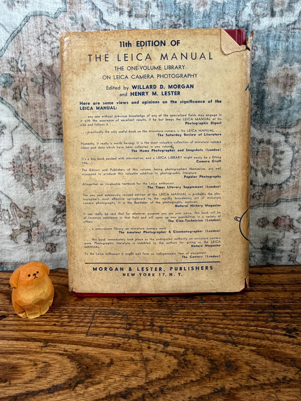 The Leica Manual by Willard D. Morgan & Henry M. Lester | Hardback 1947