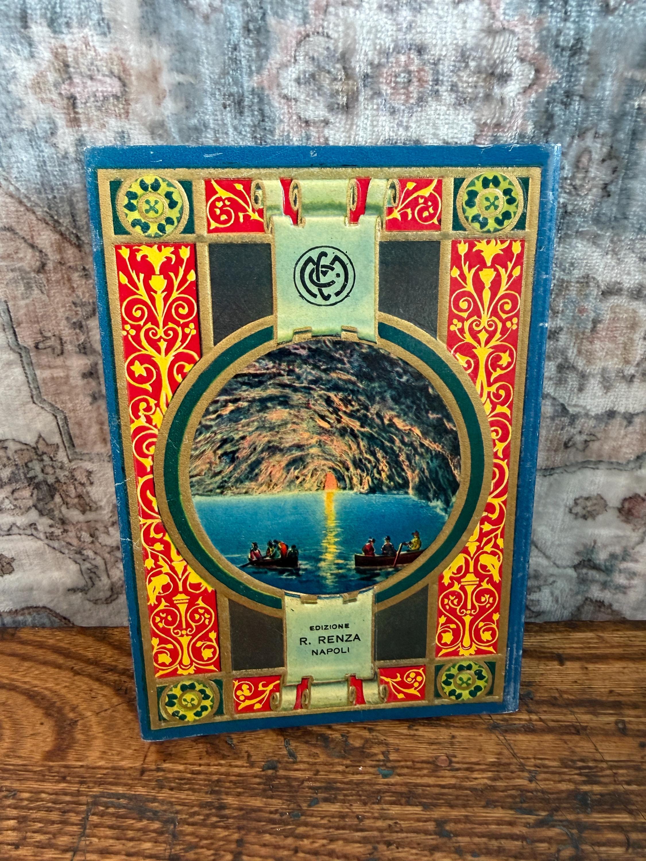 Ricordo di Capri & Ricordo di Roma Parte I and II Set | Hardcover Travel Souvenir Books c.1920s