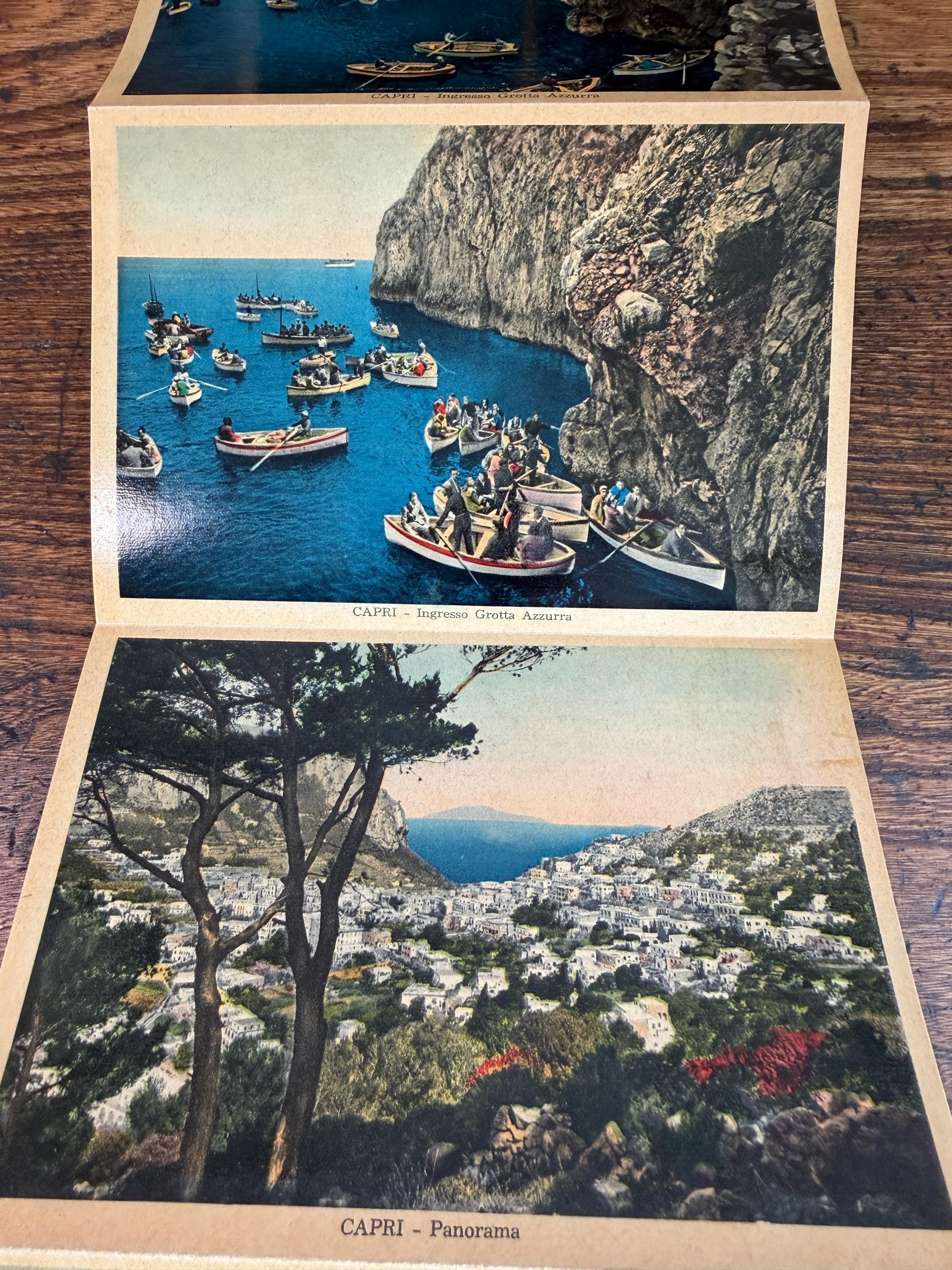 Ricordo di Capri & Ricordo di Roma Parte I and II Set | Hardcover Travel Souvenir Books c.1920s