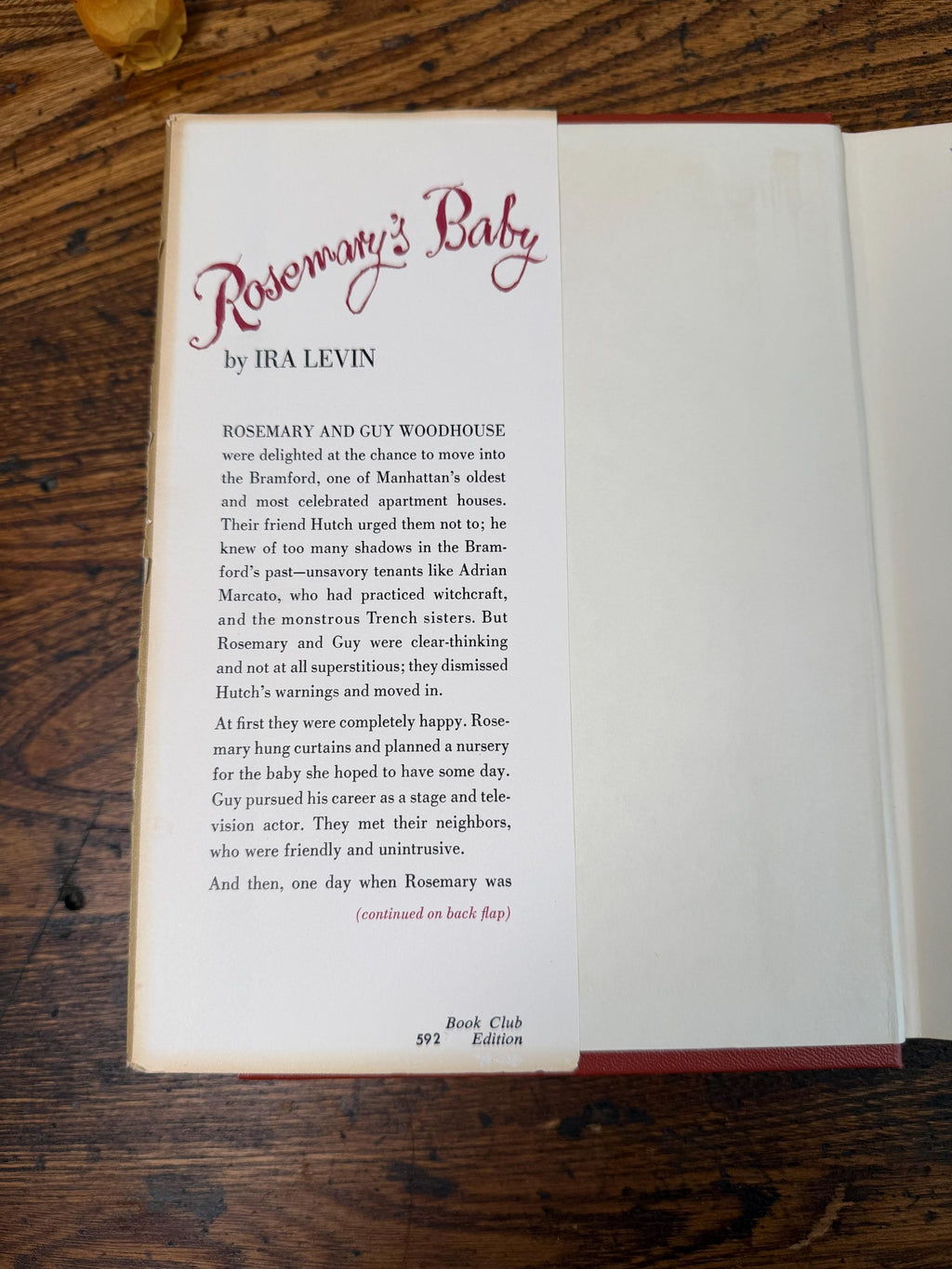 Rosemary's Baby by Ira Levin | Hardcover 1967