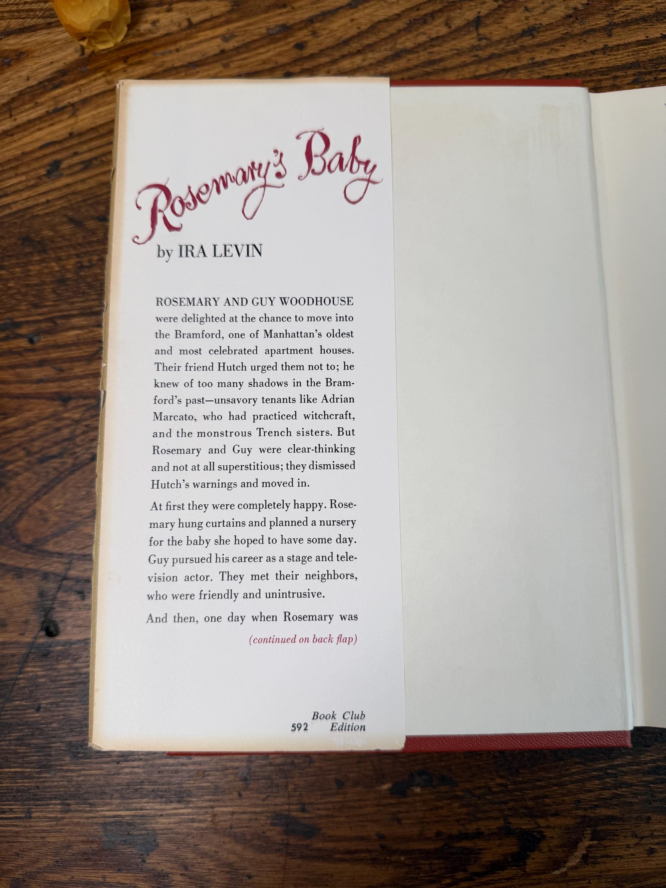 Rosemary's Baby by Ira Levin | Hardcover 1967
