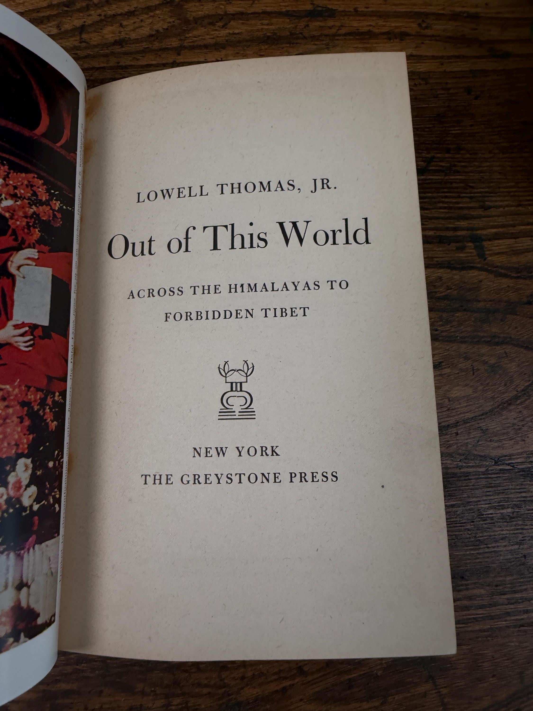 Out of This World by Lowell Thomas Jr. | Hardcover 1950