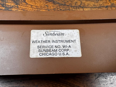 Vintage Sunbeam Weather Instrument