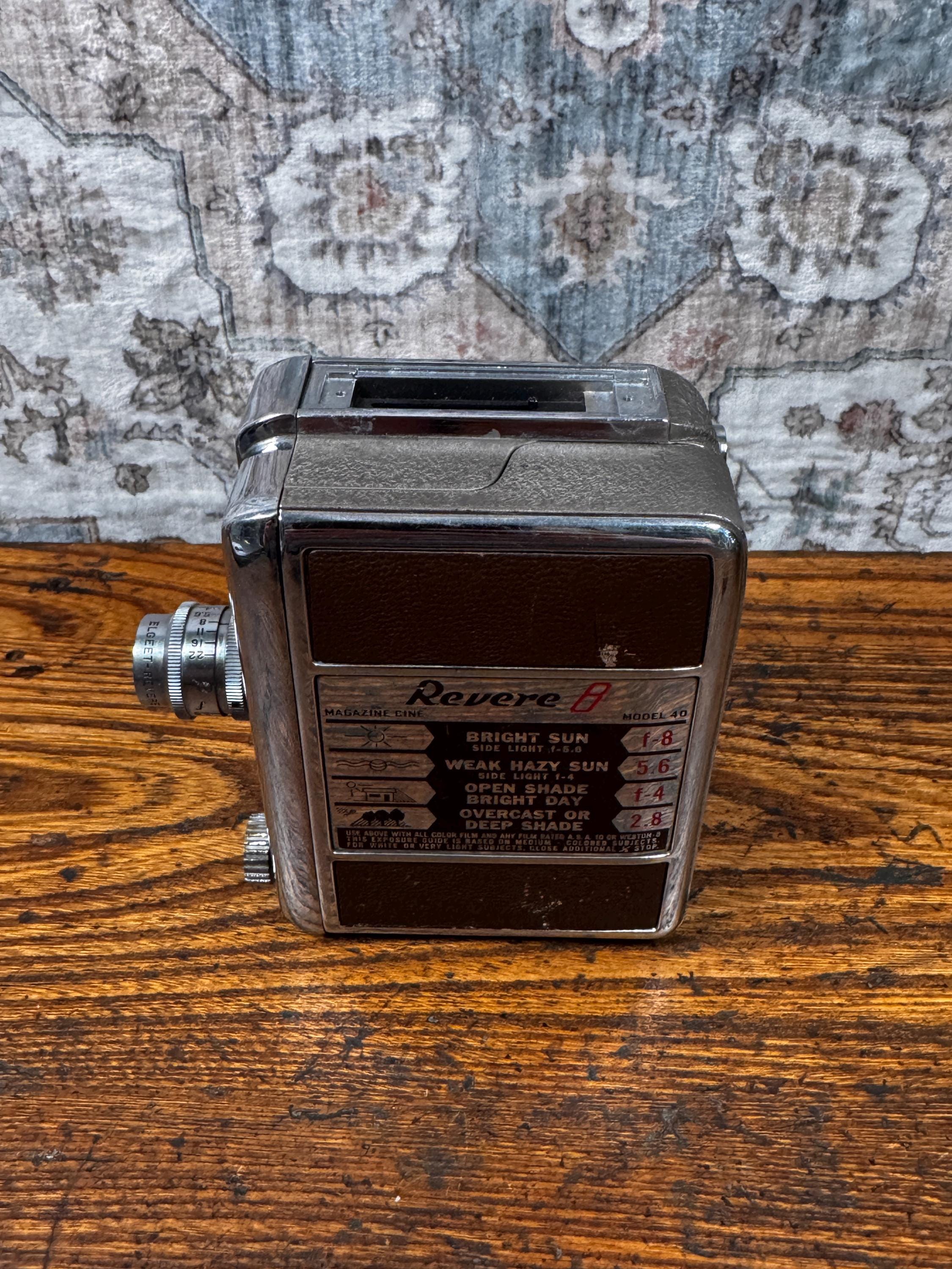 Revere 8 Model 40 Magazine Cine Camera | Elgeet Lens | Made in USA