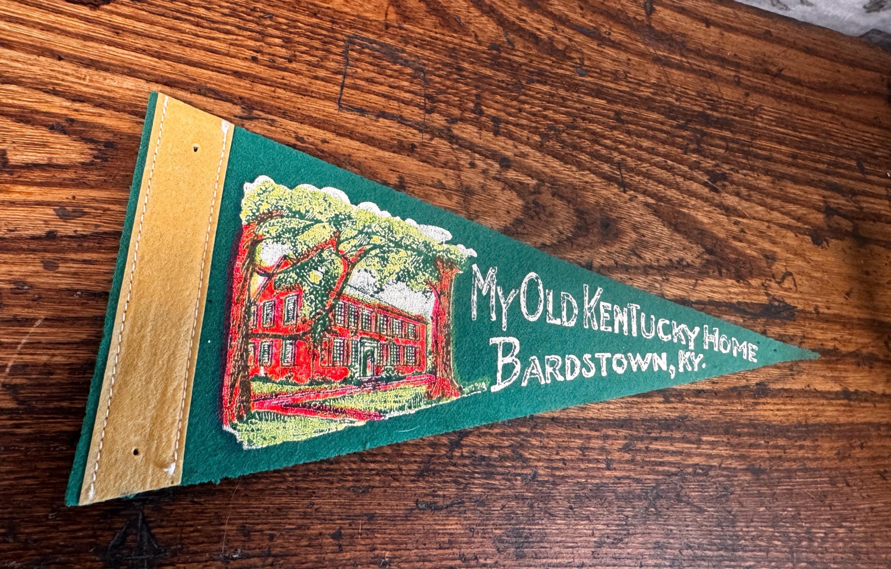 Vintage My Old Kentucky Home Felt Pennant