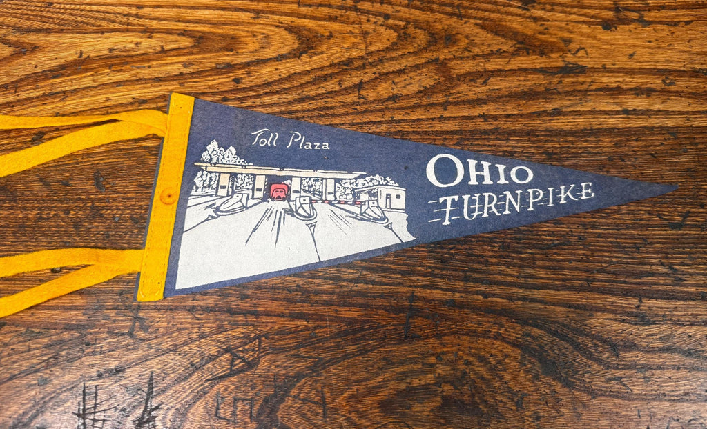 Vintage Ohio Turnpike Felt Pennant