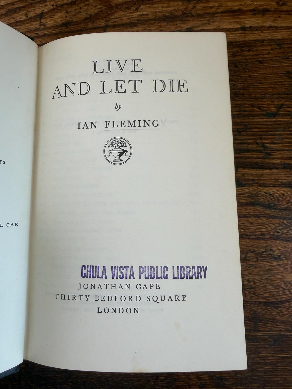 Live and Let Die by Ian Fleming | Hardcover 1972