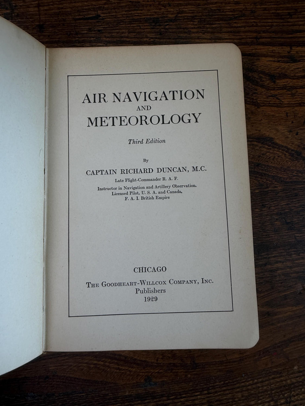 Air Navigation and Meteorology by Richard Duncan | Hardcover 1929