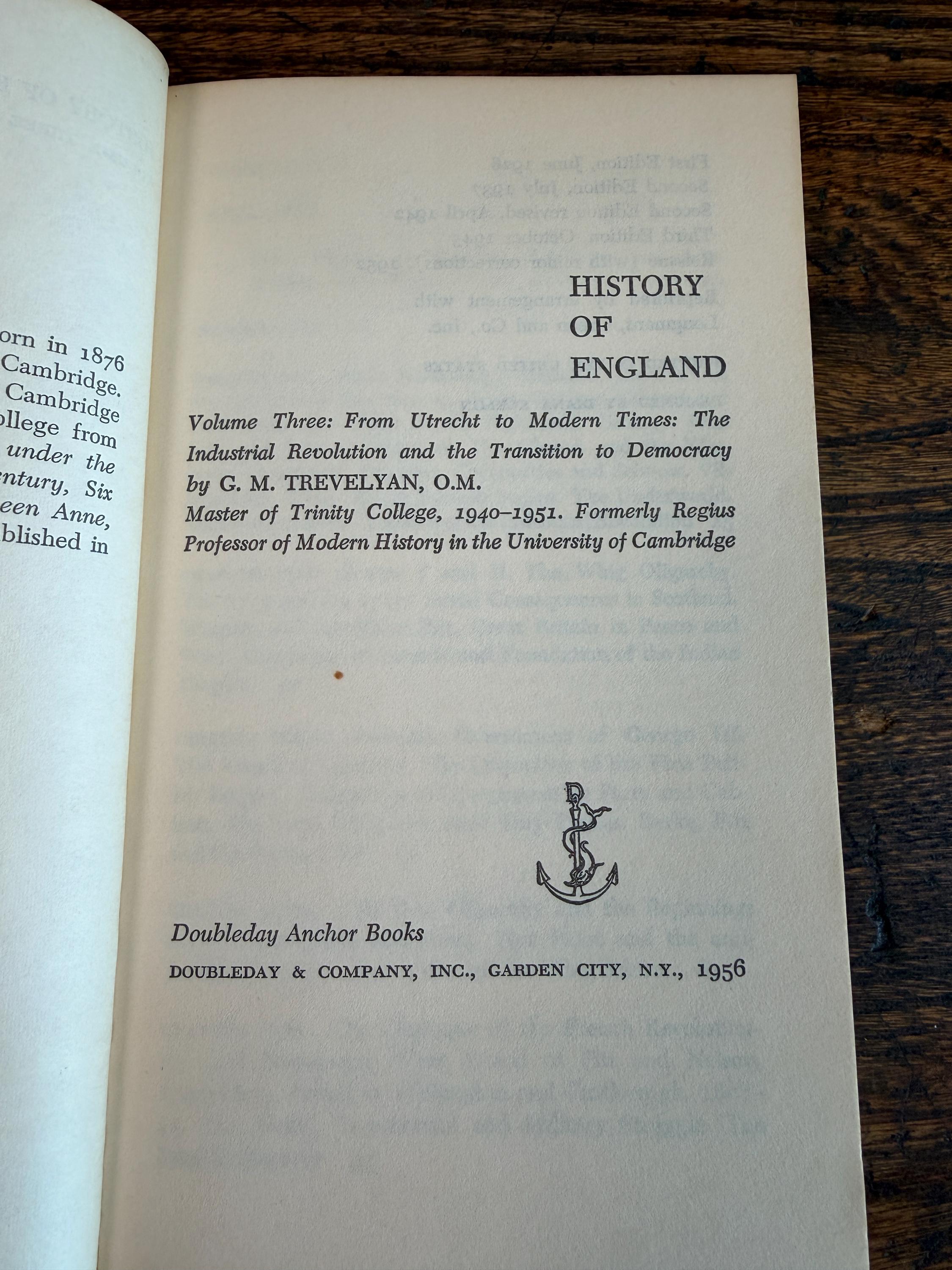 History of England by G.M. Trevelyan & The English Constitution | Paperback Lot 1952
