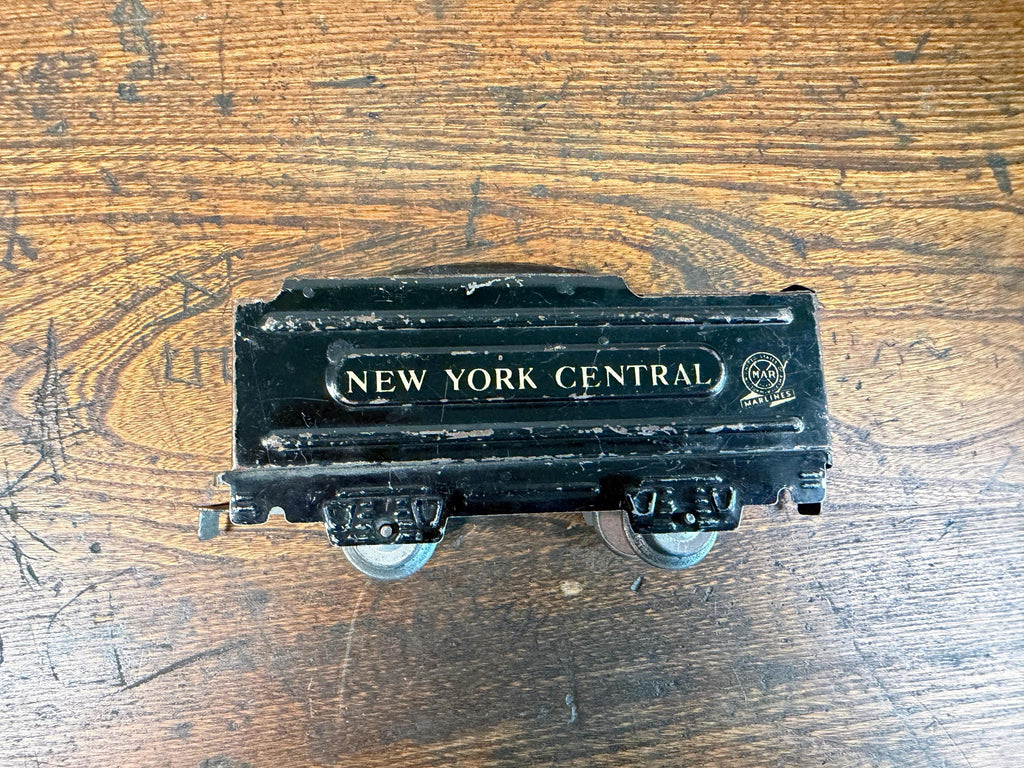 Vintage Marx Marlines Electric Train | New York Central Tin Locomotive and Tender | O Gauge