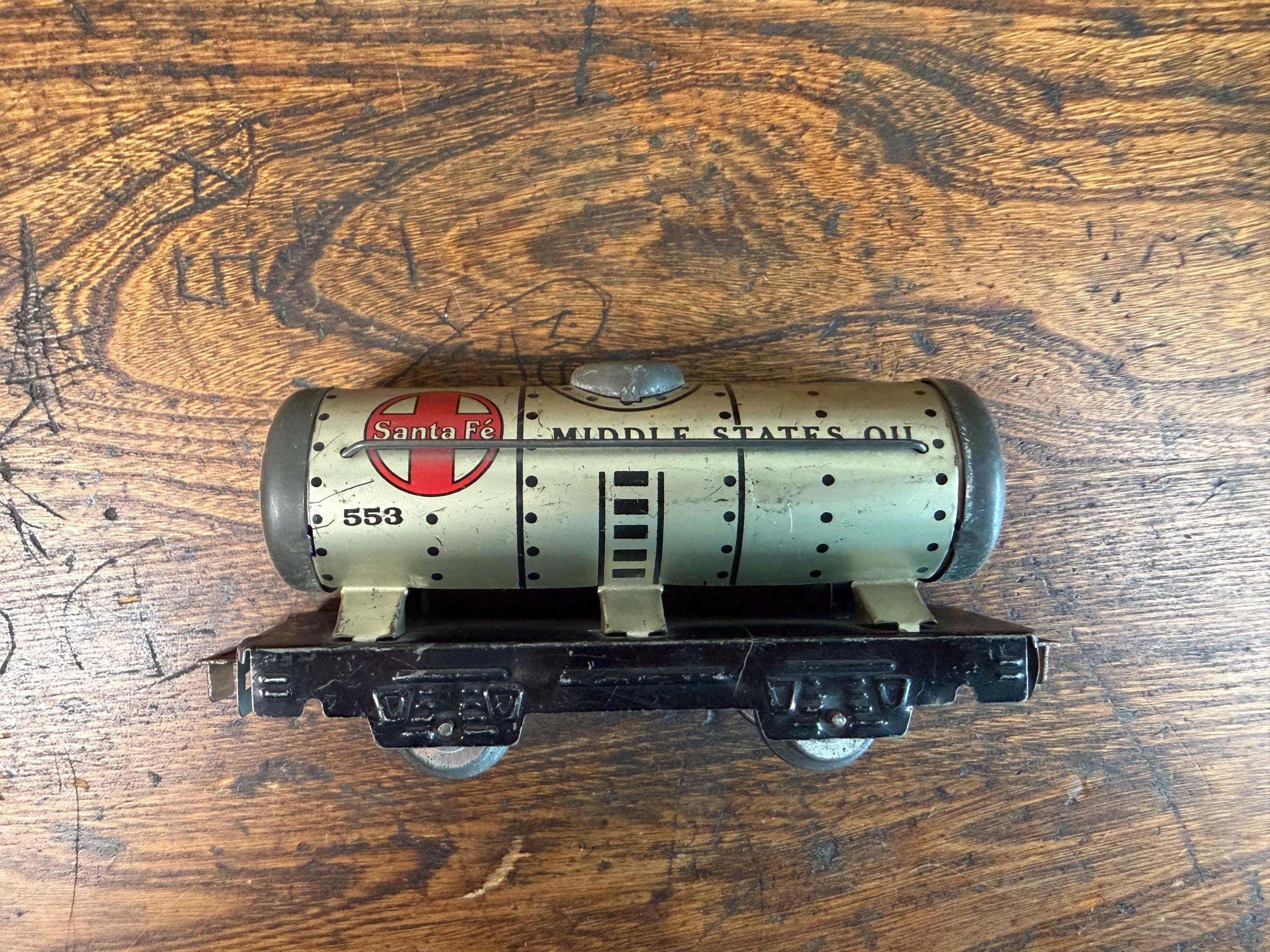 Vintage Marx O Gauge Freight Car Set | Rock Island Gondola Santa Fe Tank Union Pacific Stock Car & Tender
