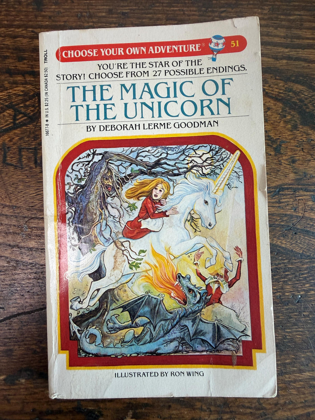 The Magic of the Unicorn by Deborah Lerme Goodman | Choose Your Own Adventure Paperback 1985