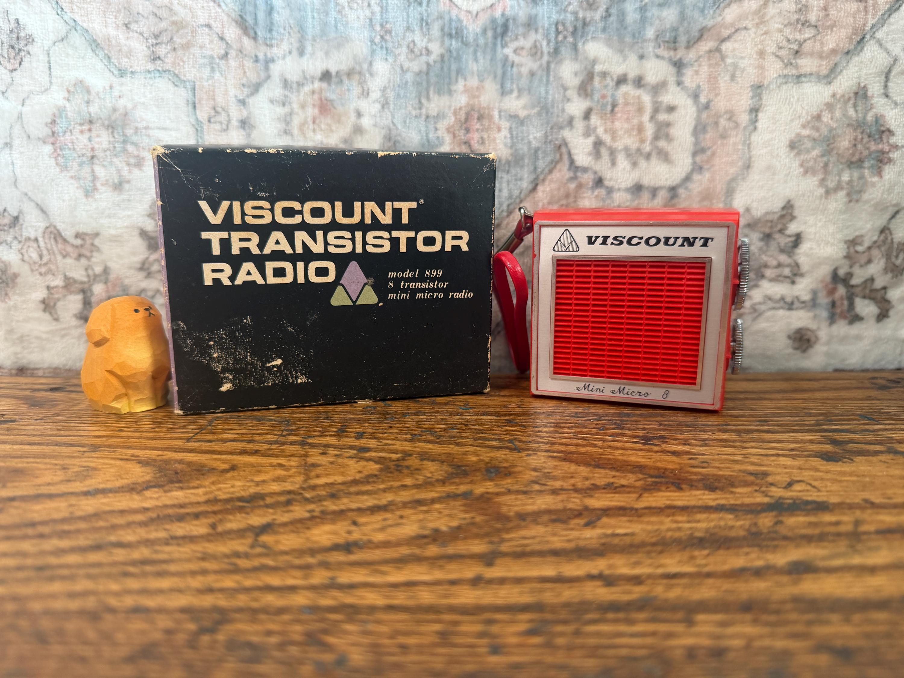 Viscount Mini Micro 8 Transistor Radio | Vintage Portable Radio 1960