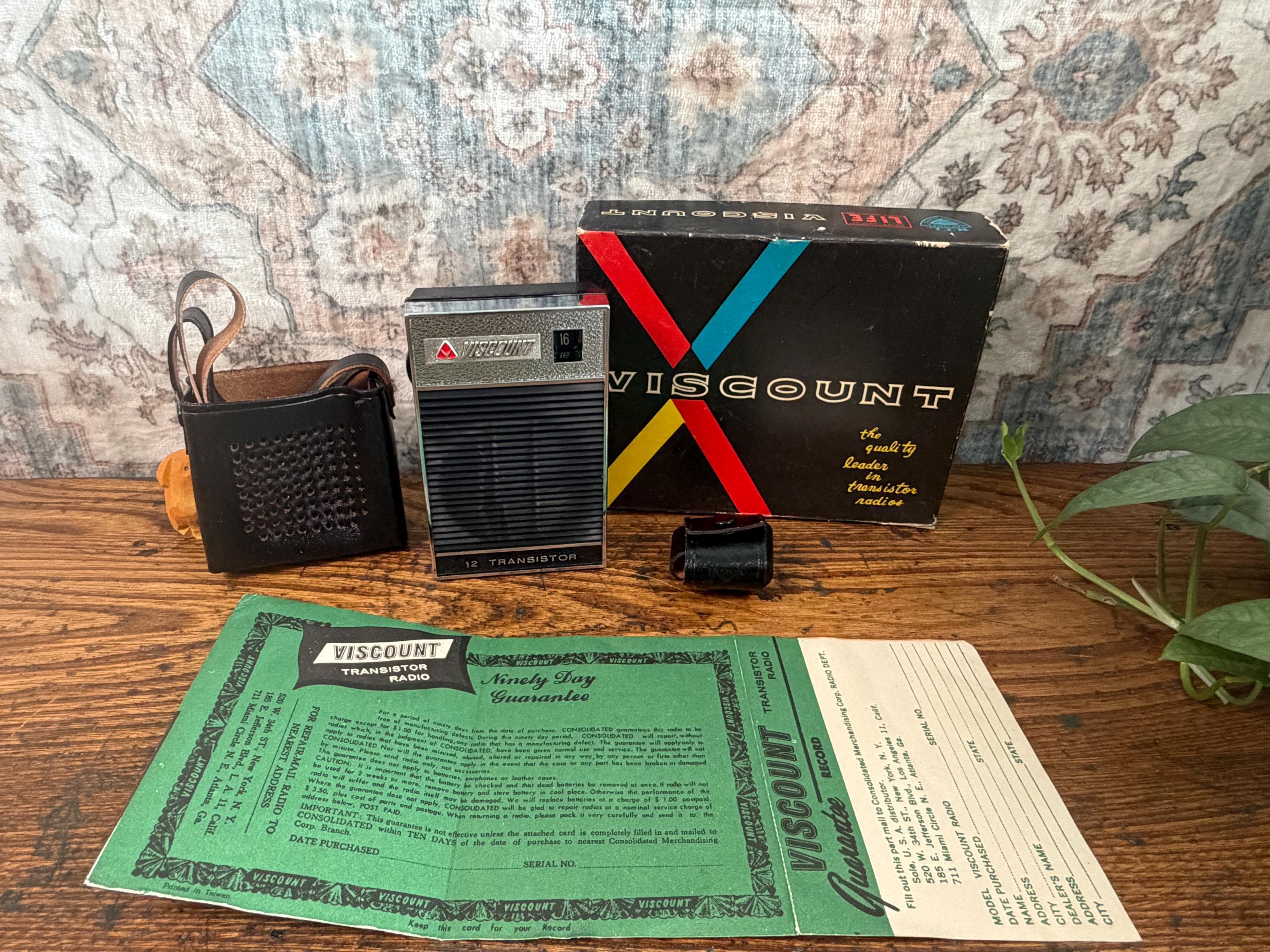 Viscount 1205 12 Transistor Radio | Vintage Portable Radio 1960