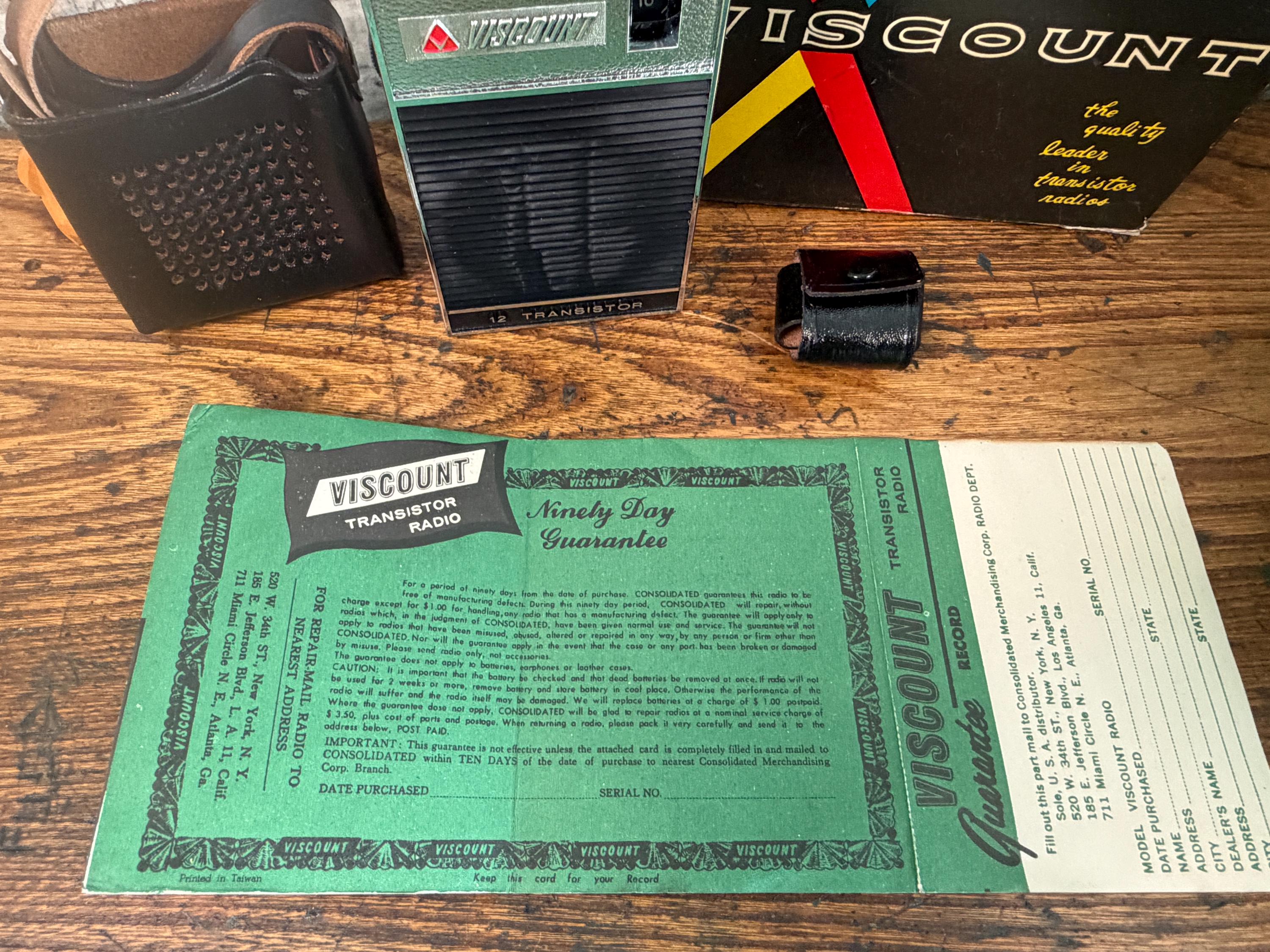 Viscount 1205 12 Transistor Radio | Vintage Portable Radio 1960