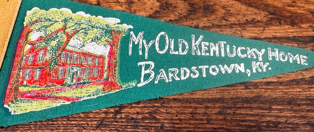 Vintage My Old Kentucky Home Felt Pennant