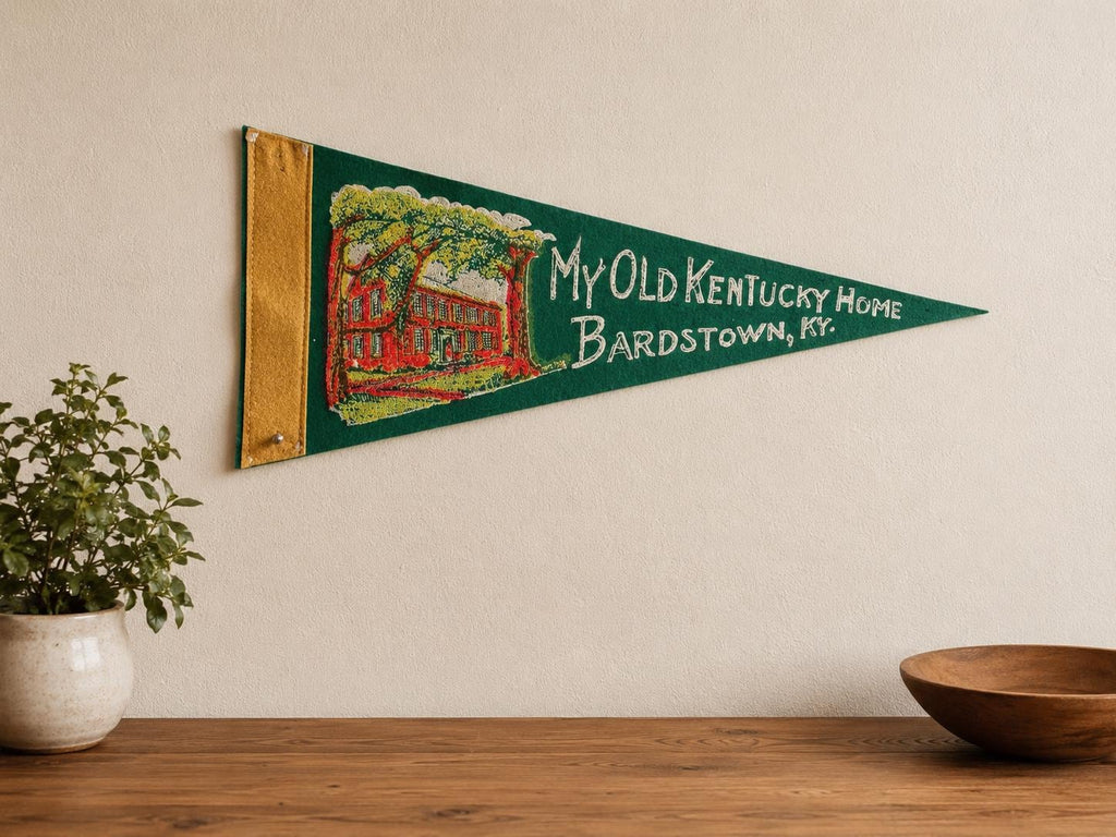 Vintage My Old Kentucky Home Felt Pennant