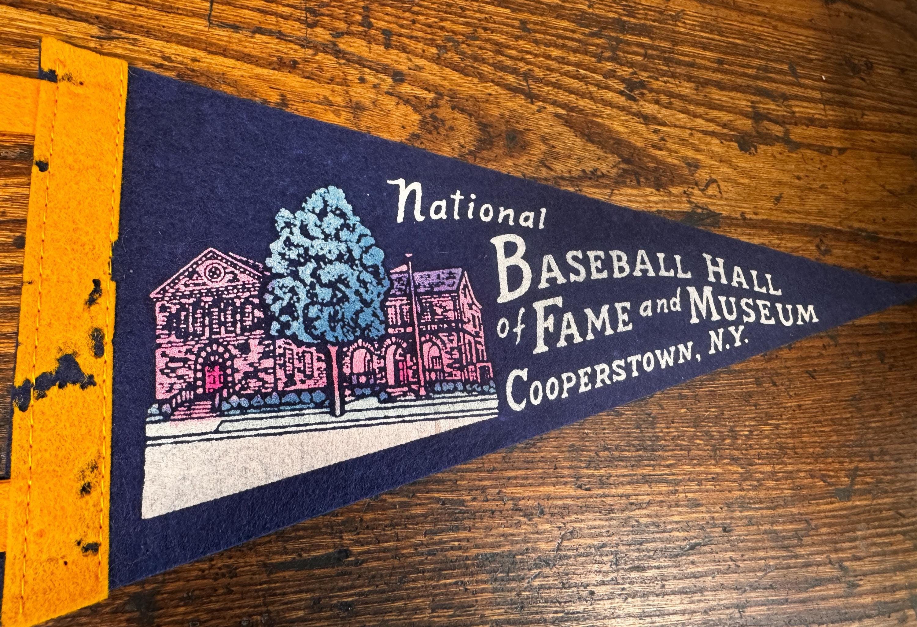 Vintage Baseball Hall of Fame Felt Pennant
