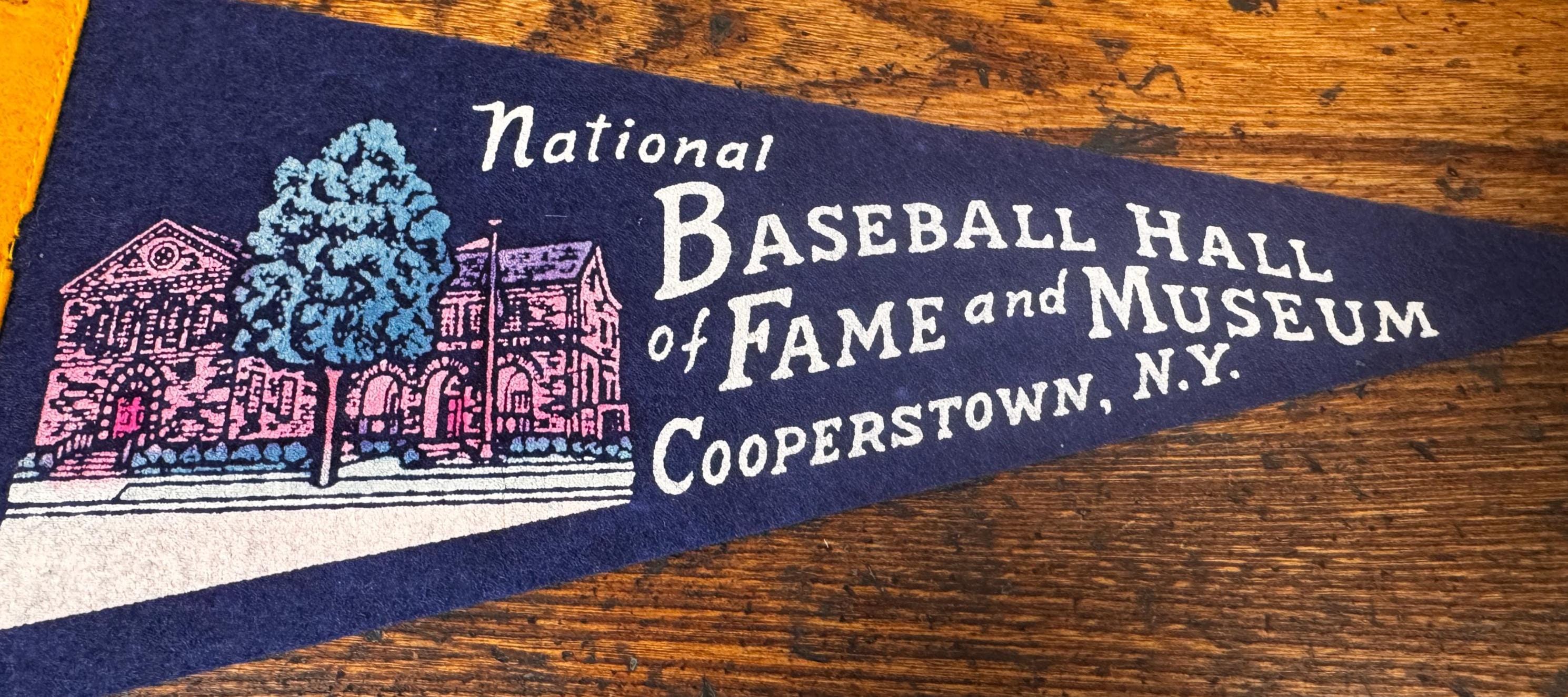 Vintage Baseball Hall of Fame Felt Pennant