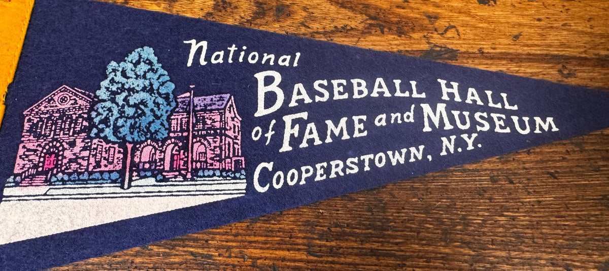 Vintage Baseball Hall of Fame Felt Pennant