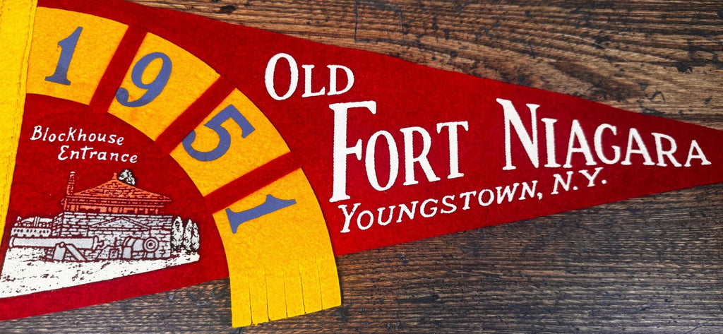 Vintage Old Fort Niagara Felt Pennant