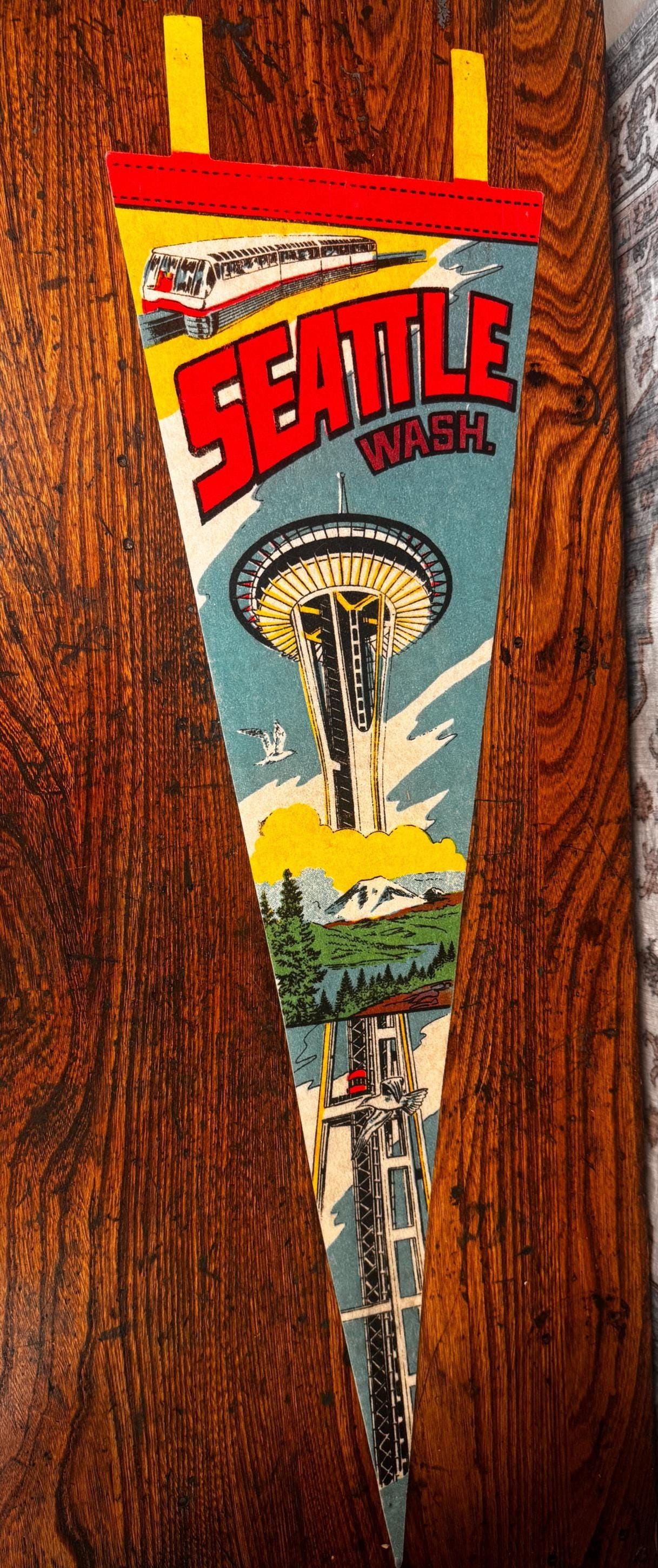 Vintage Seattle Felt Pennant
