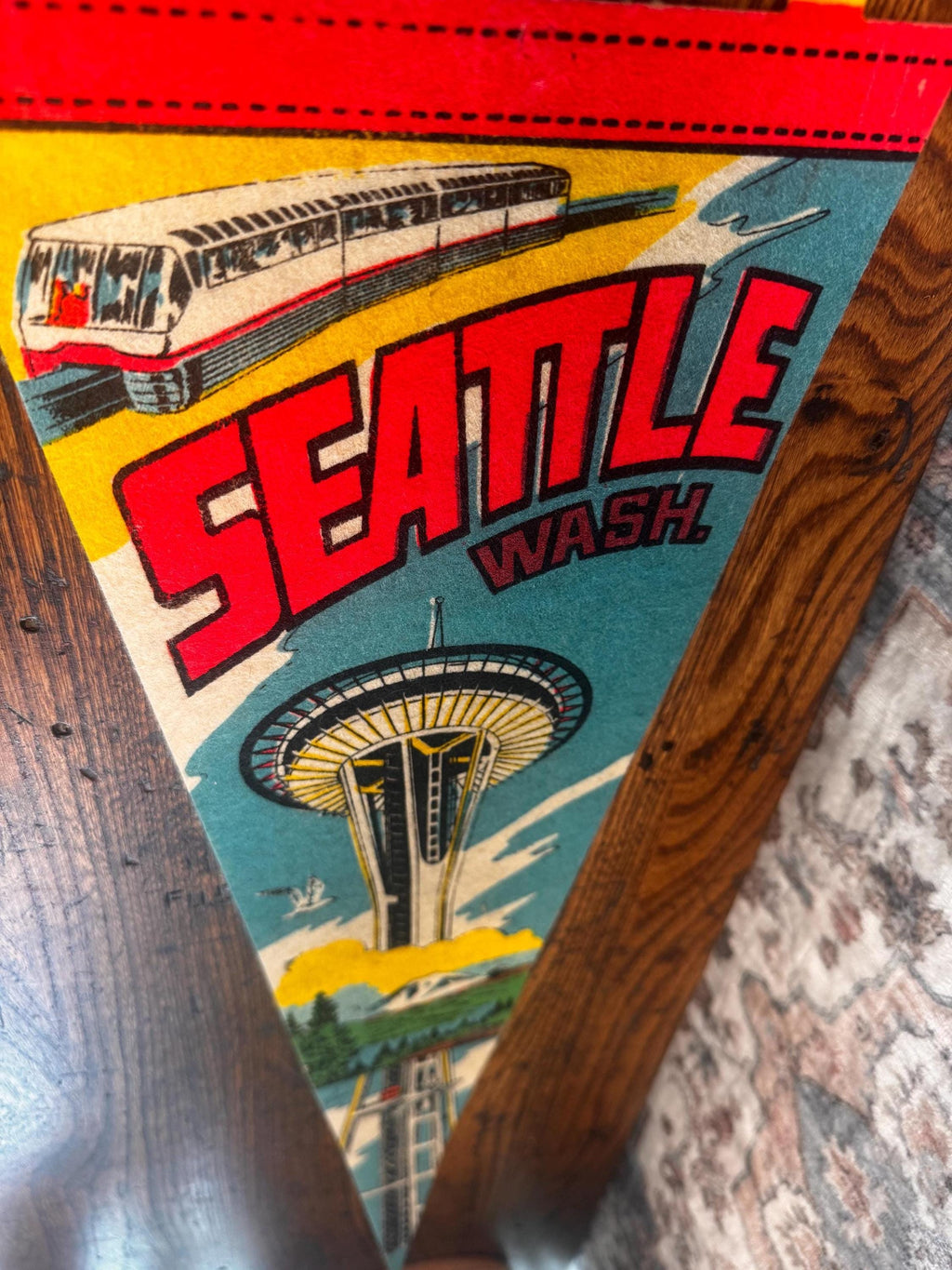 Vintage Seattle Felt Pennant