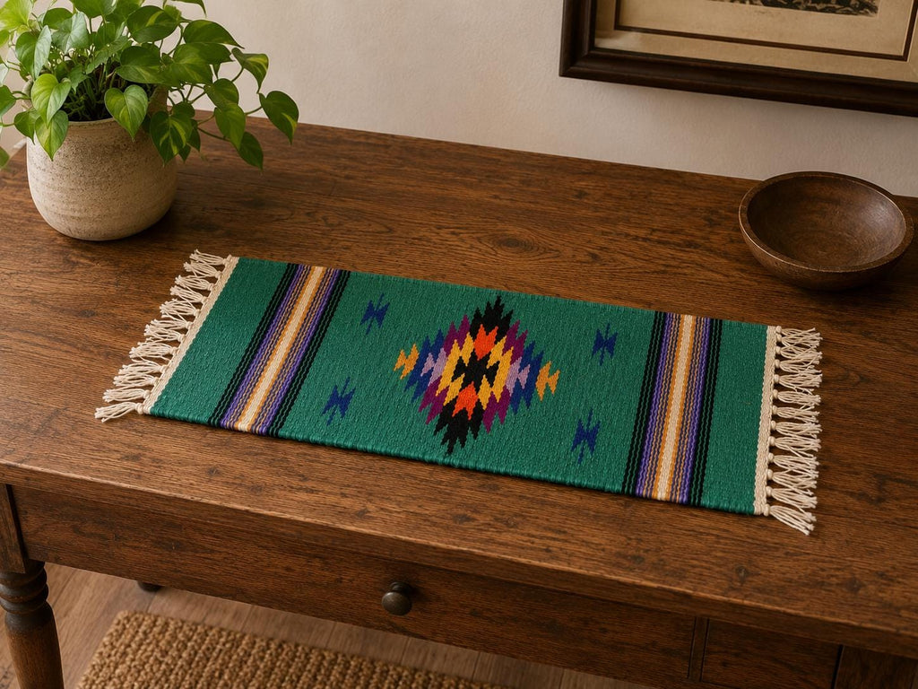 Handwoven Southwestern Wool Table Runner