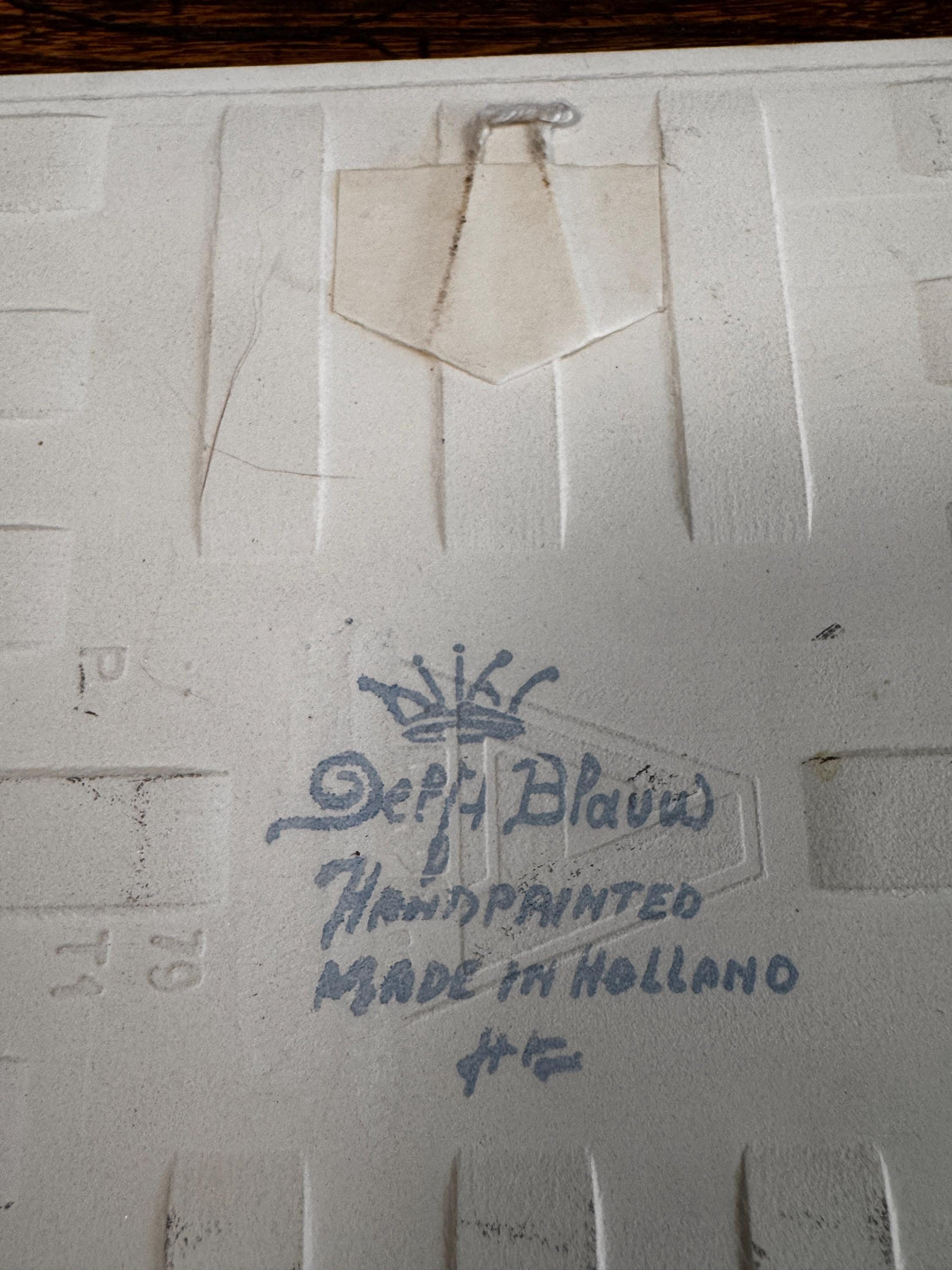 1979 Delft Blauw Holland Hand Painted Ceramic Tile