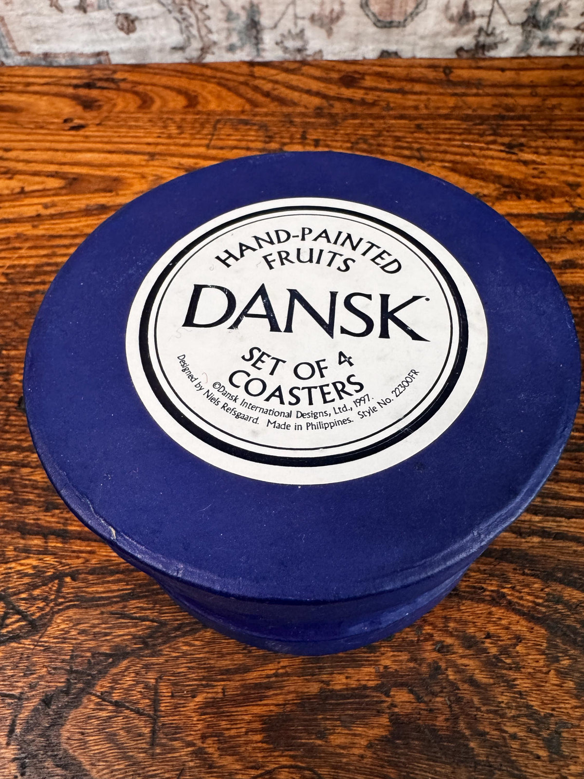 Dansk Hand Painted Fruit Coaster Set