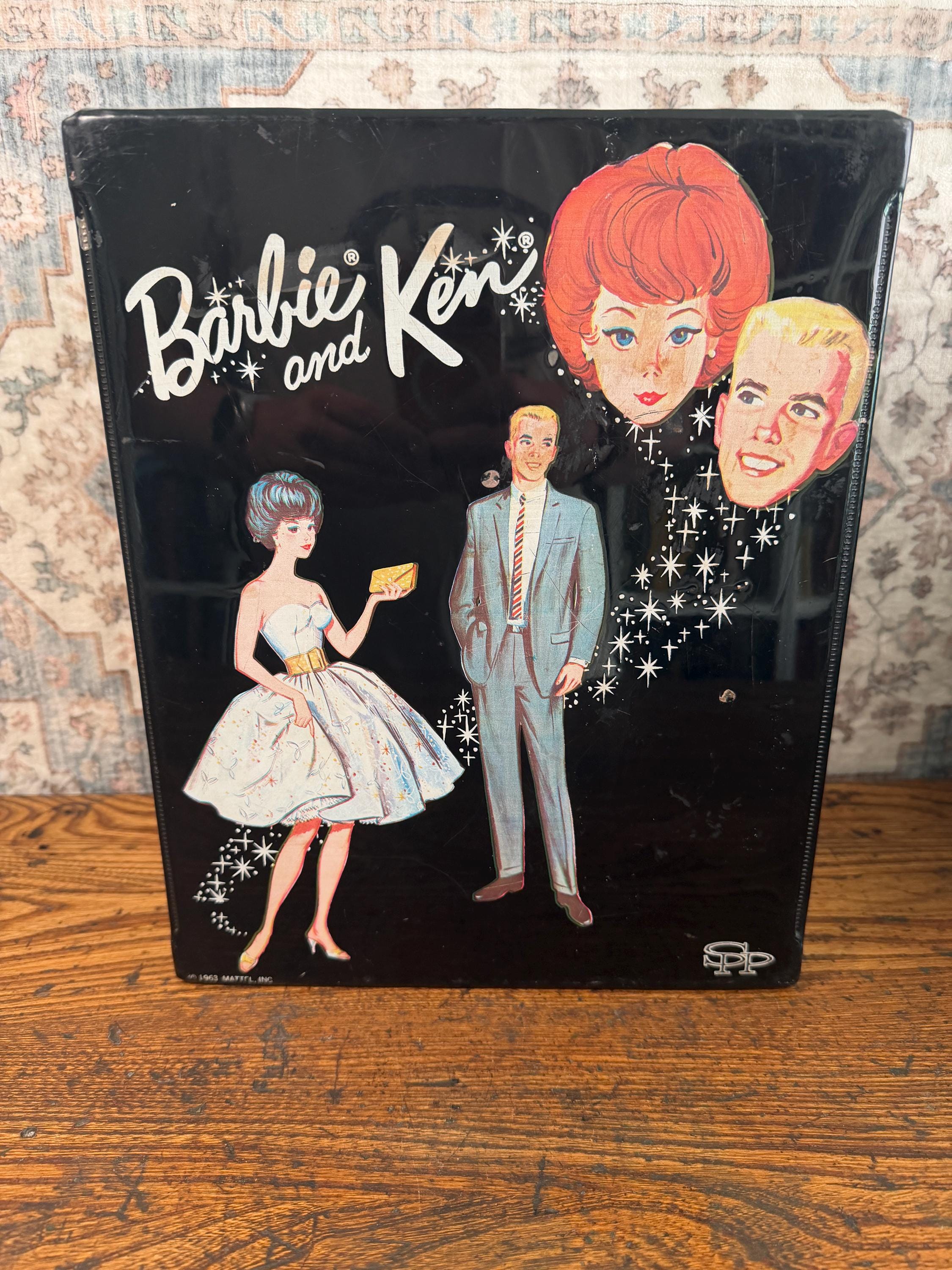 Vintage 1960s Mattel Barbie and Allan Doll Pair with Clothing Accessories